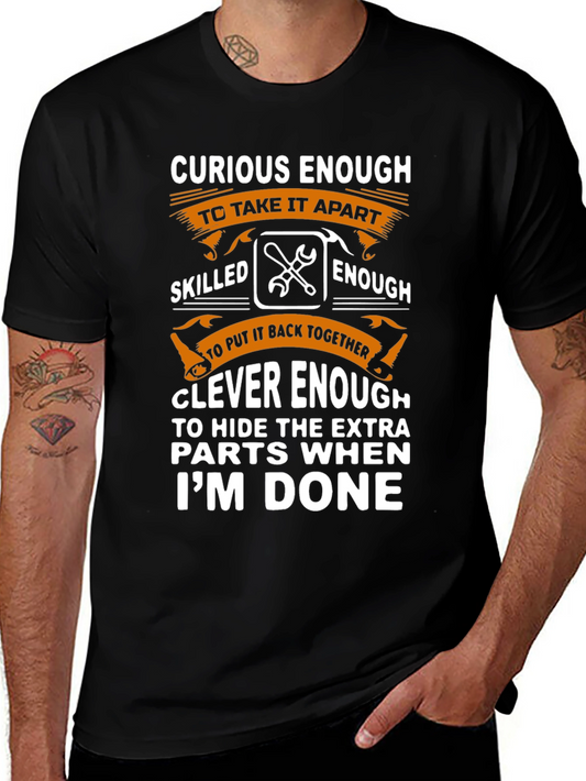 Curious Enough Funny Mechanic T-Shirt