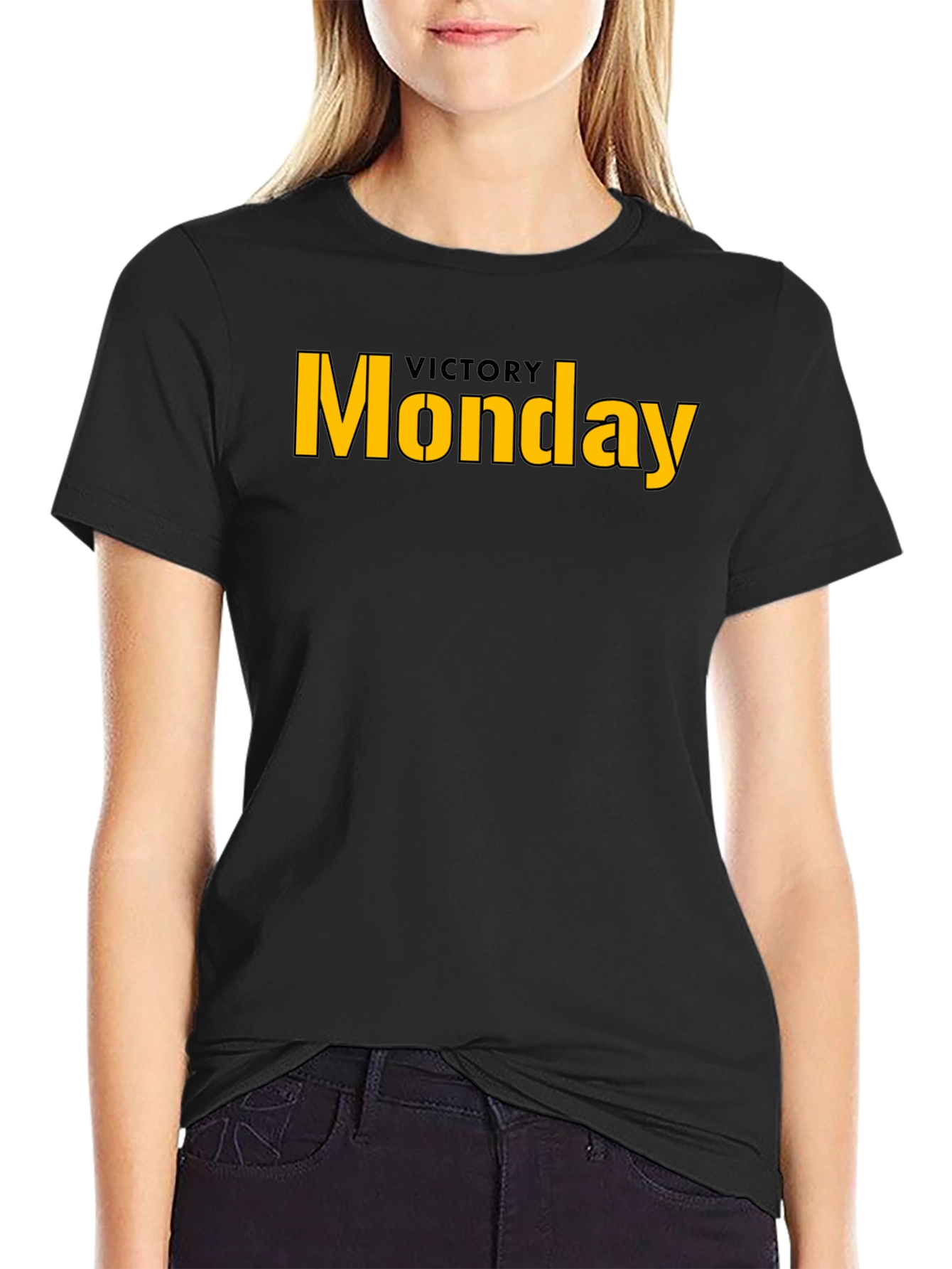Victory Monday Black Tee