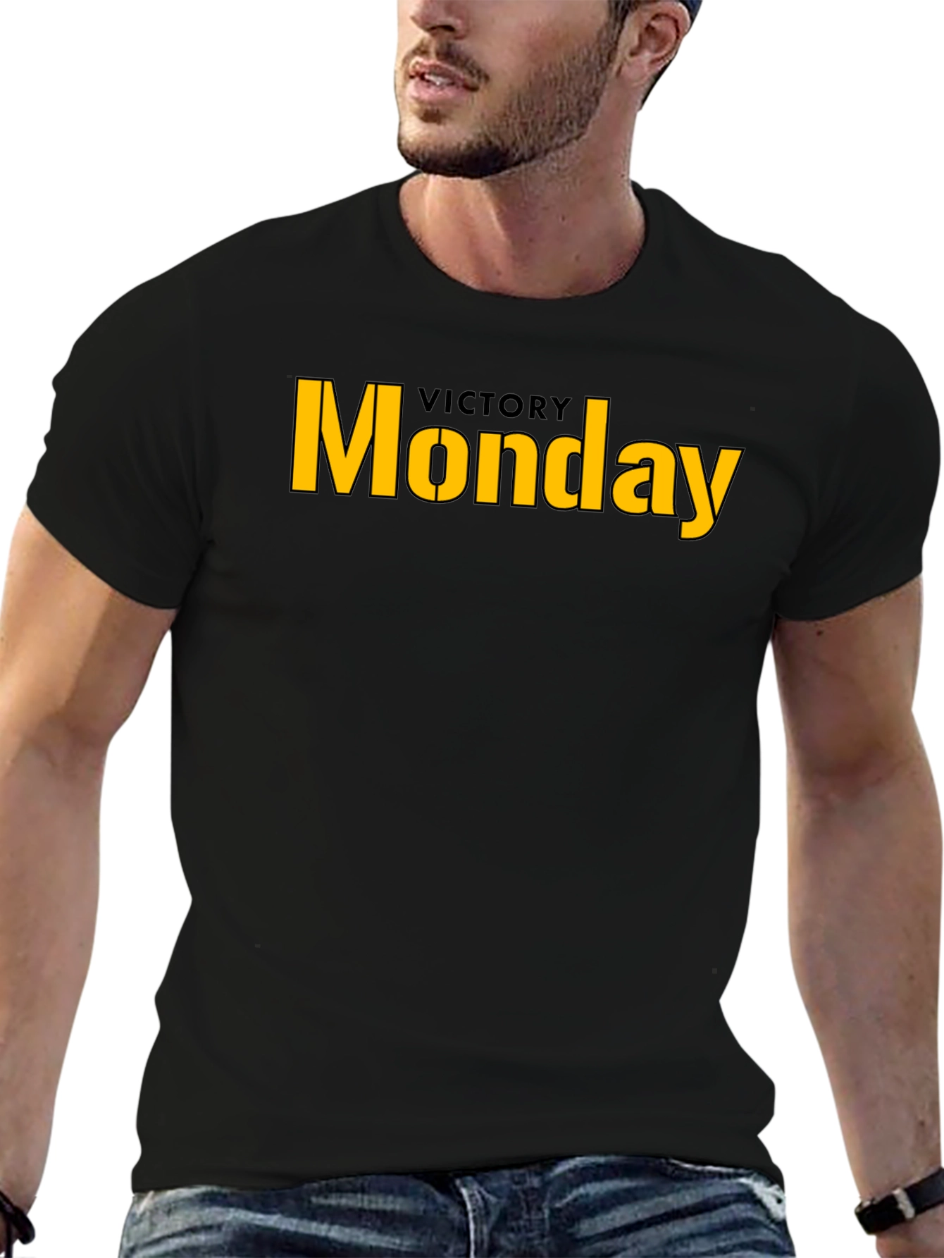 Victory Monday Black Tee