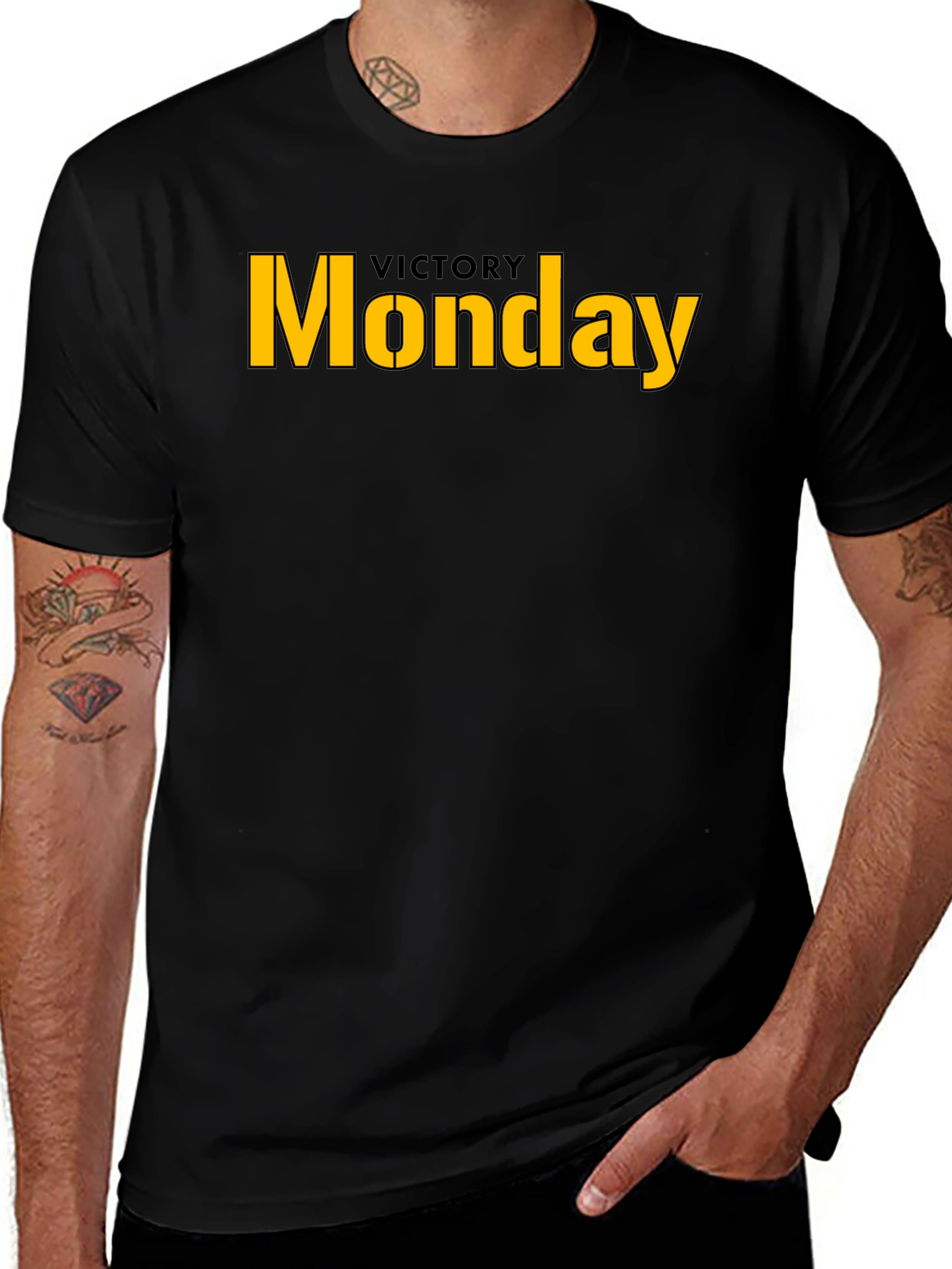Victory Monday Black Tee