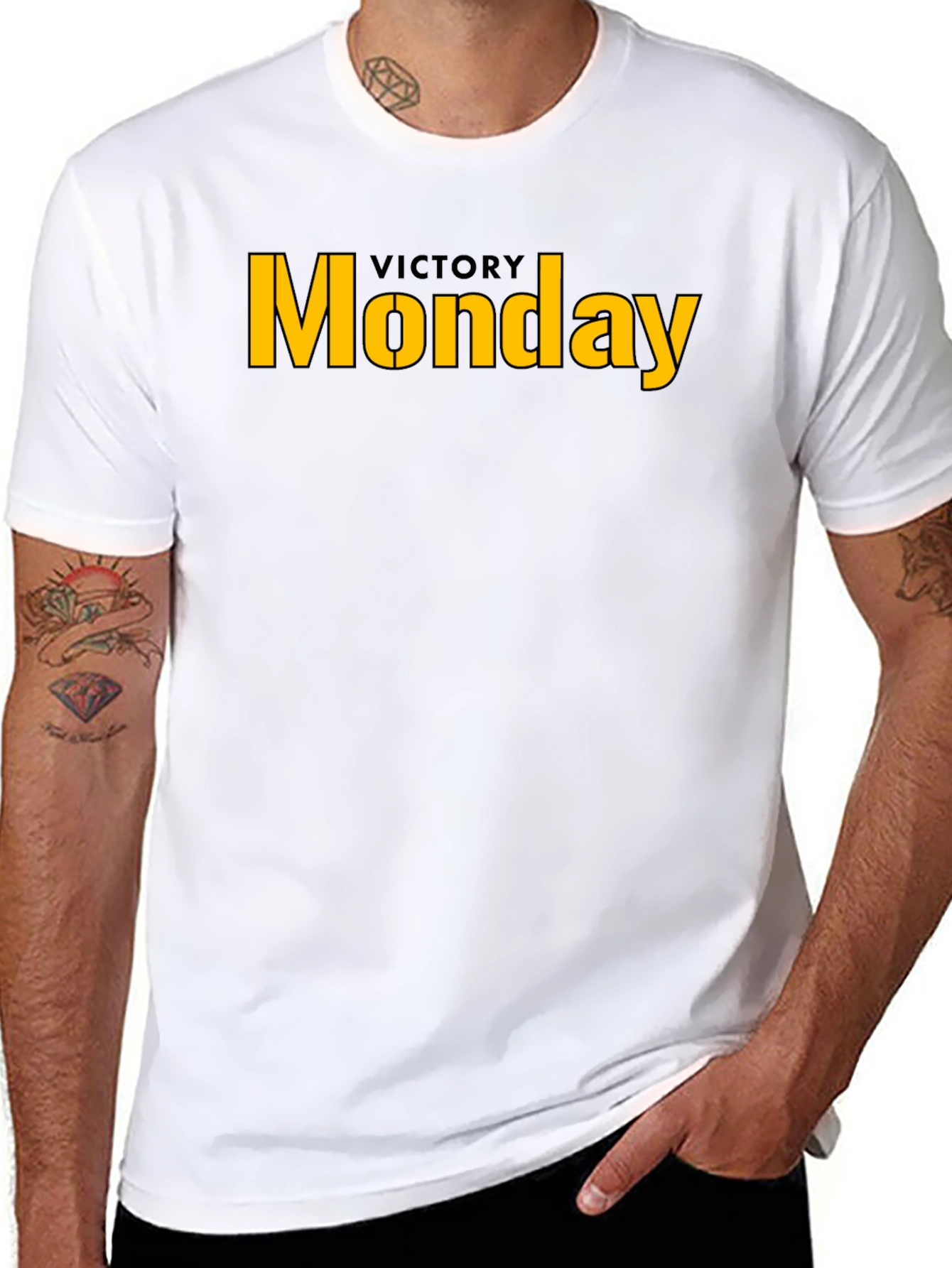 Victory Monday Black Tee