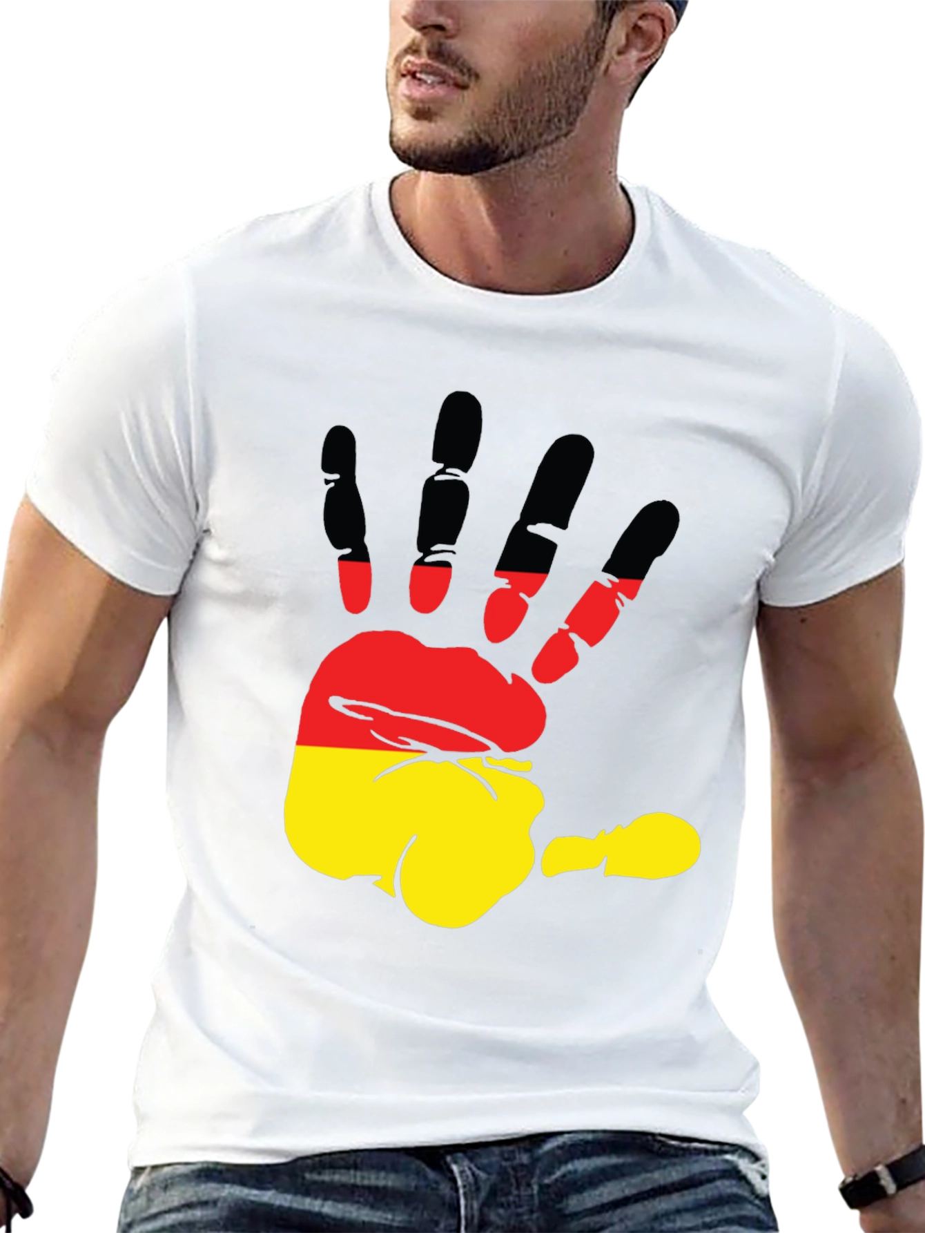 German Flag Handprint T-Shirt | Deutschland Pride Tee
