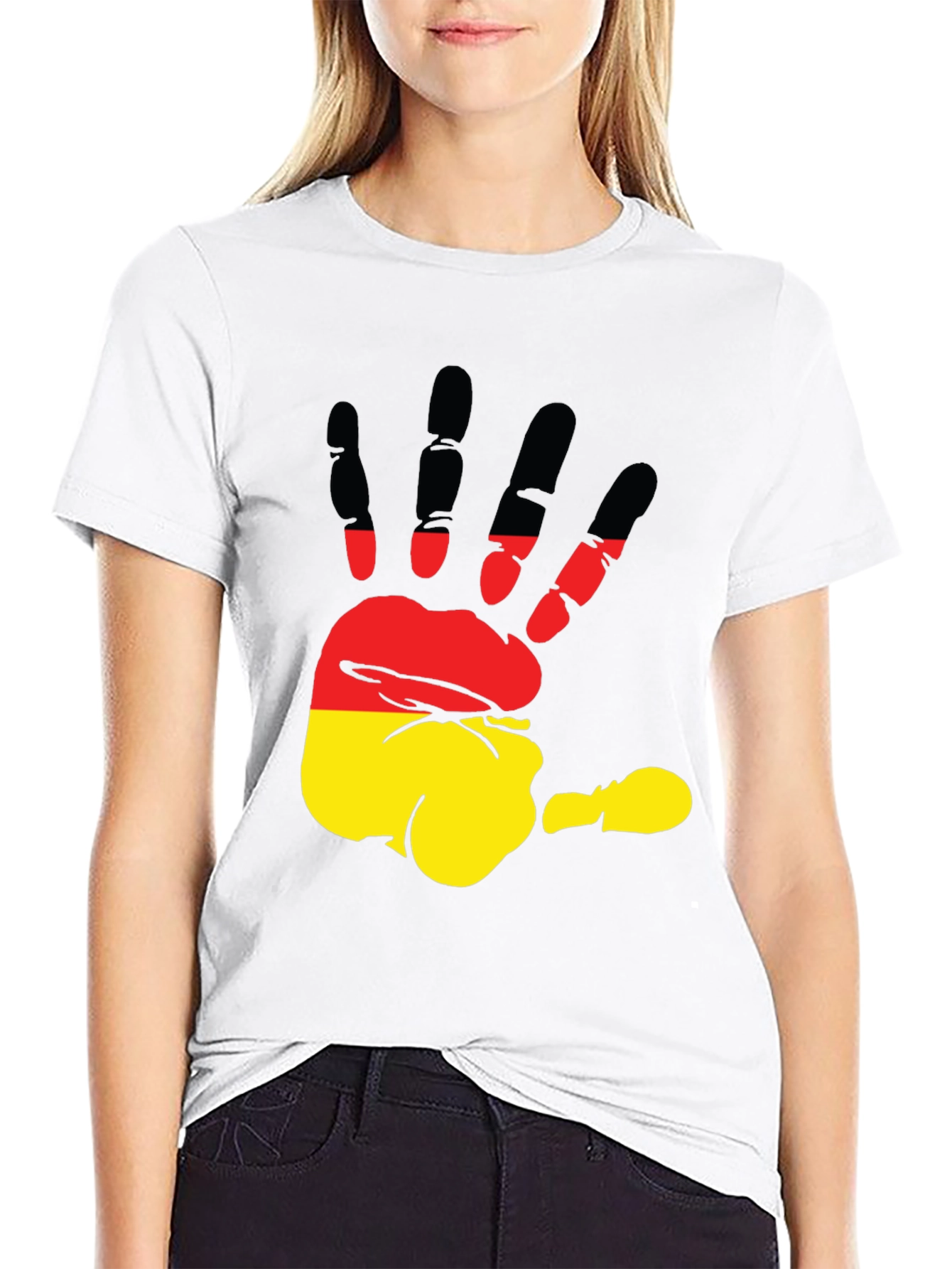 German Flag Handprint T-Shirt | Deutschland Pride Tee