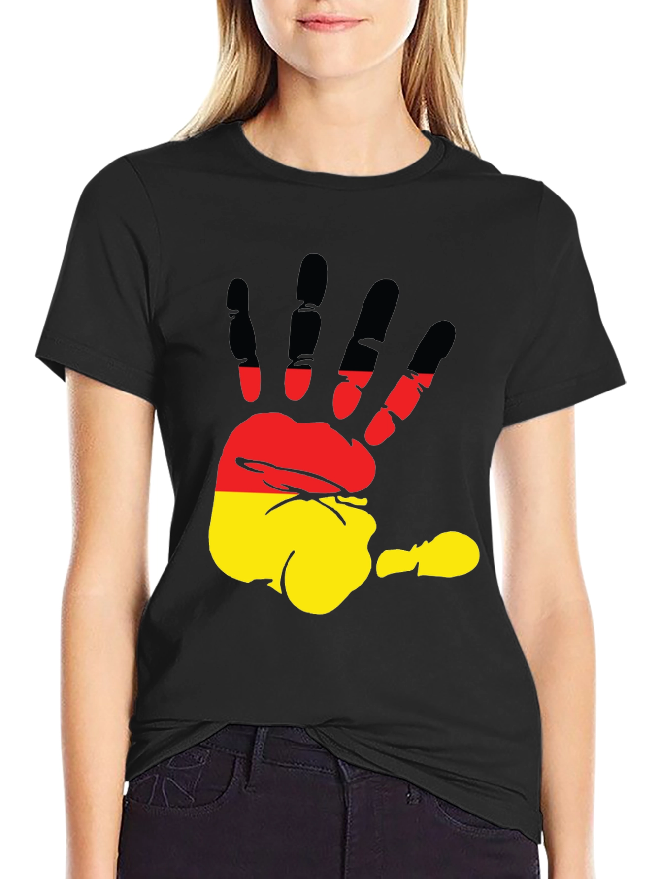 German Flag Handprint T-Shirt | Deutschland Pride Tee