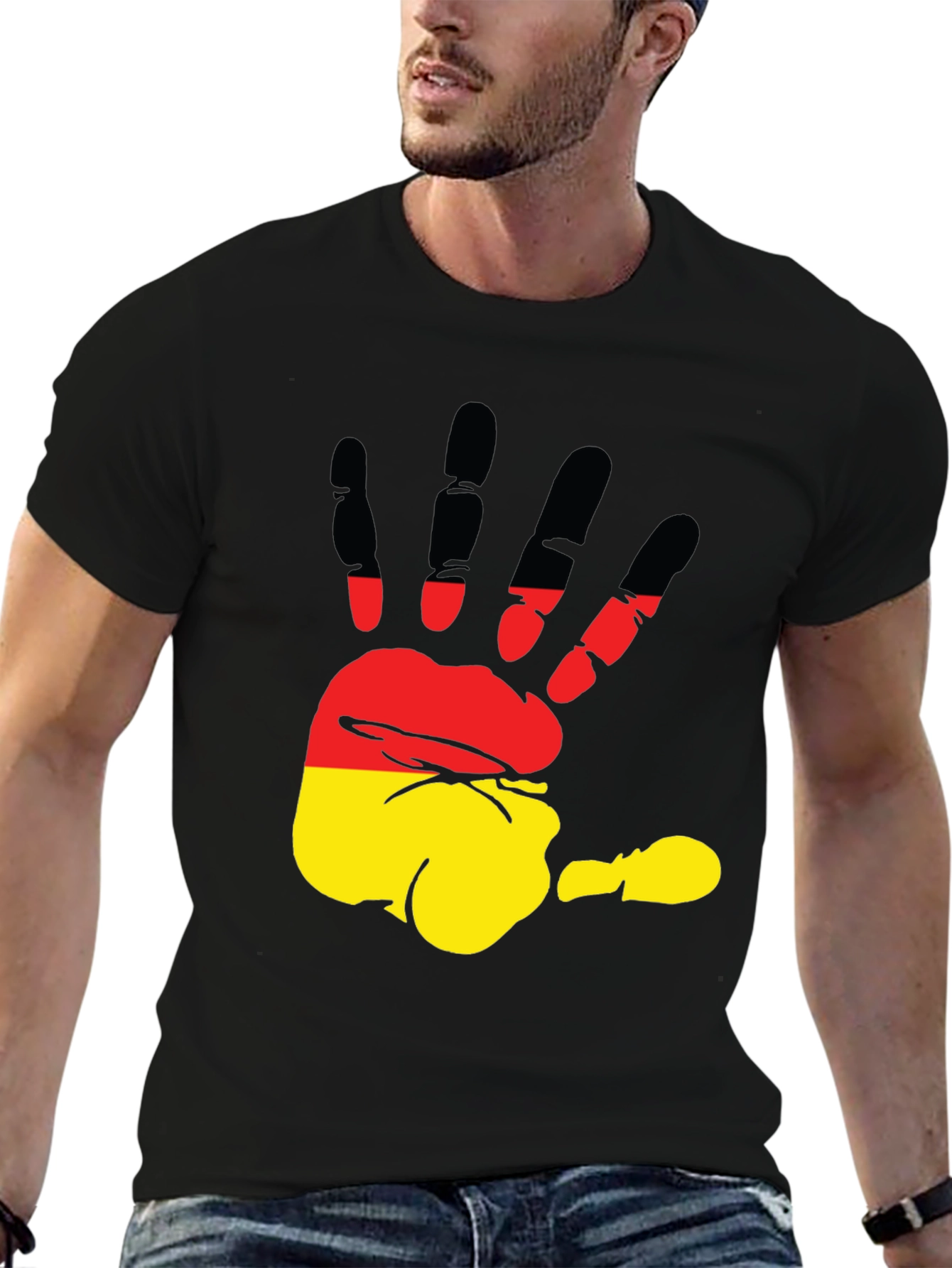 German Flag Handprint T-Shirt | Deutschland Pride Tee