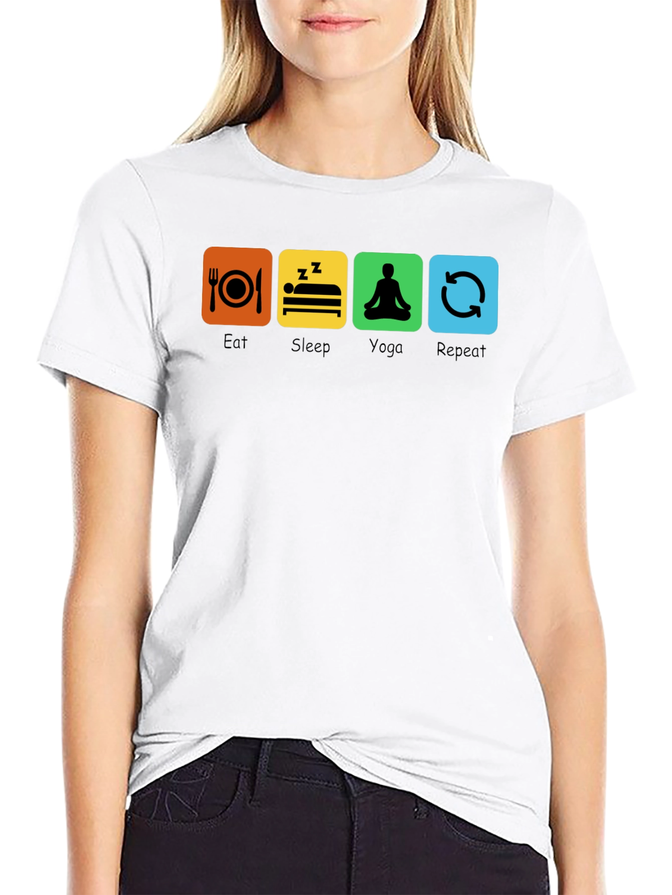 Eat Sleep Yoga Repeat T-Shirt