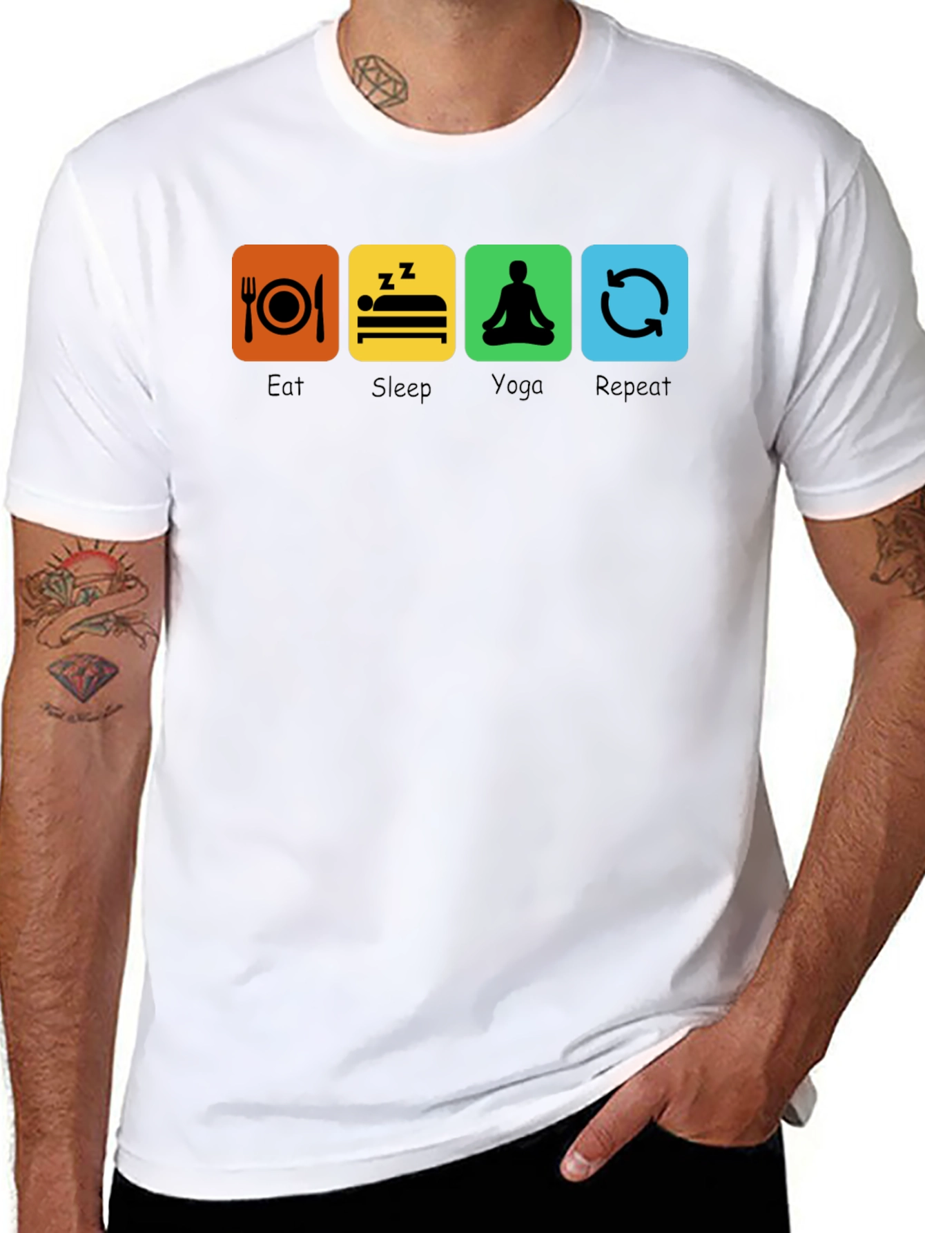 Eat Sleep Yoga Repeat T-Shirt