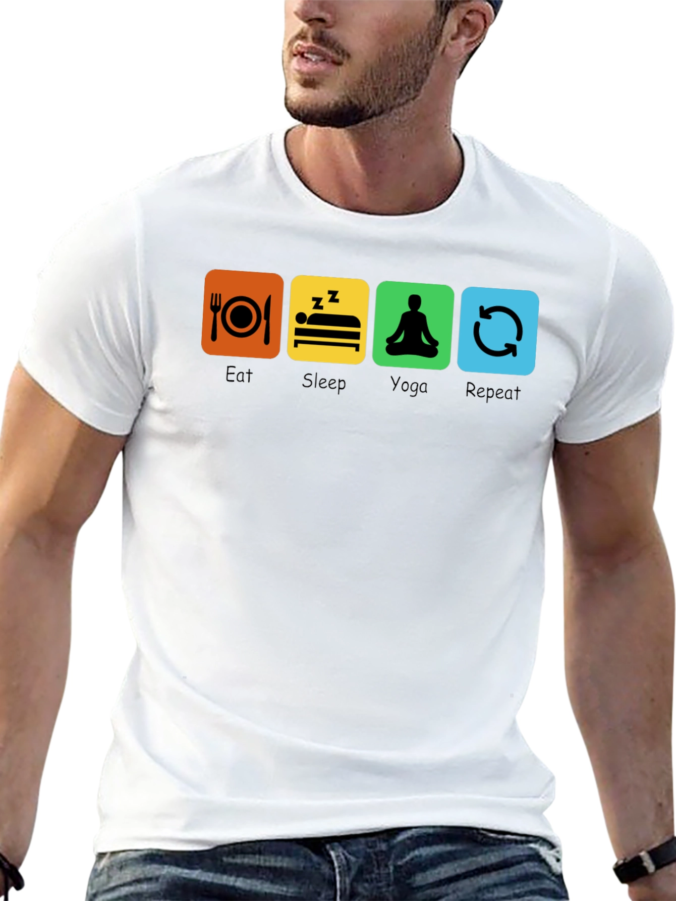 Eat Sleep Yoga Repeat T-Shirt