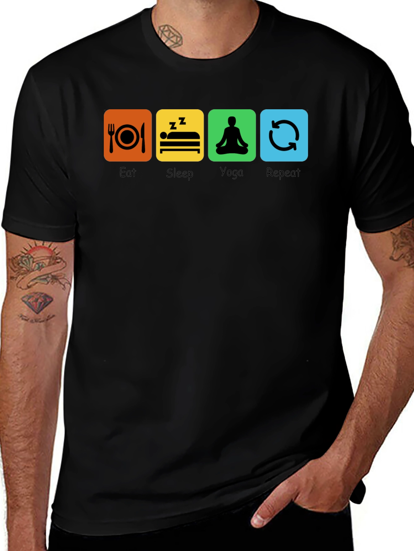 Eat Sleep Yoga Repeat T-Shirt
