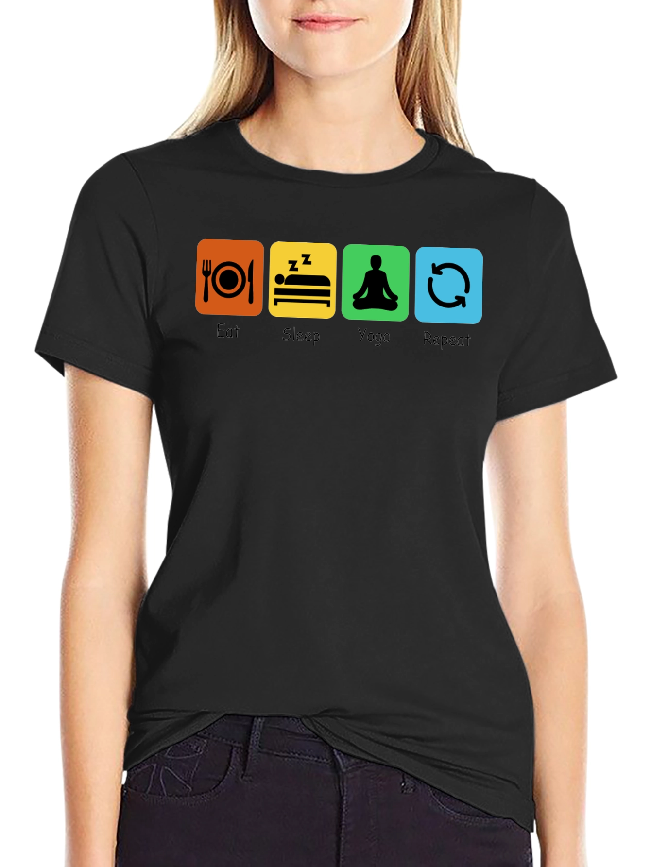 Eat Sleep Yoga Repeat T-Shirt
