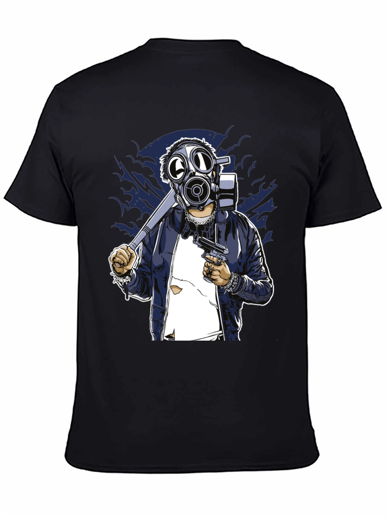 Gas Mask Graphic T-Shirt - Edgy Streetwear Tee