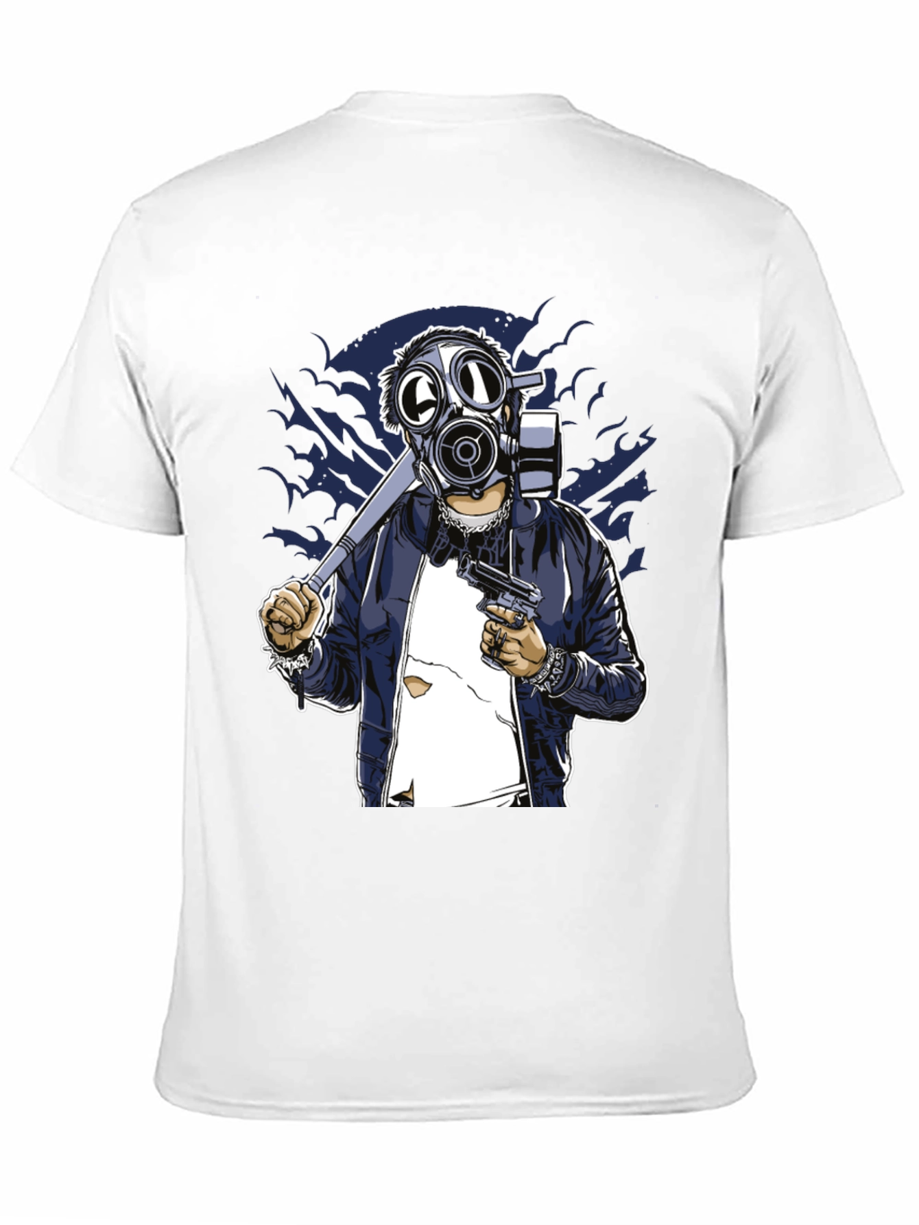 Gas Mask Graphic T-Shirt - Edgy Streetwear Tee