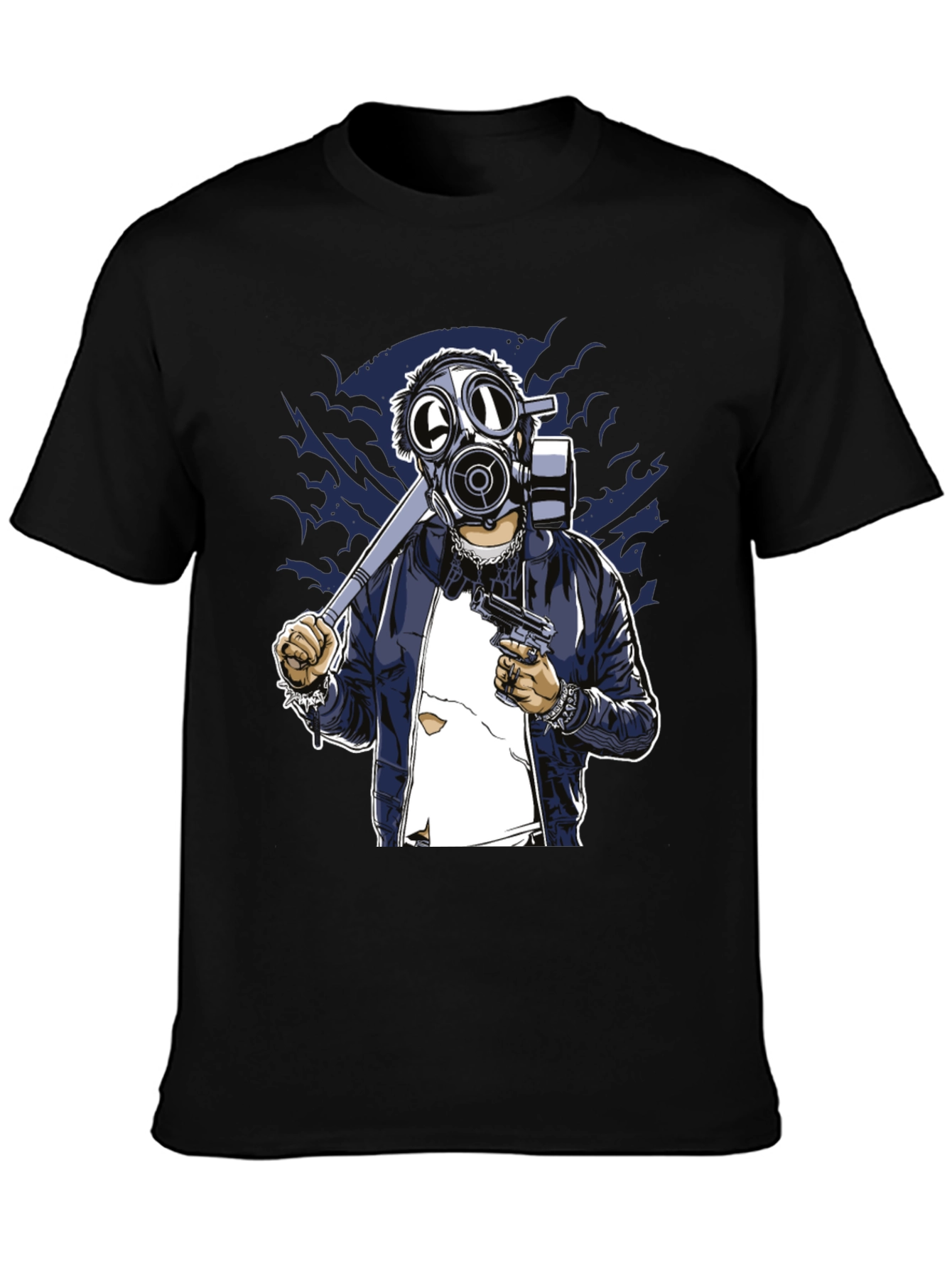 Gas Mask Graphic T-Shirt - Edgy Streetwear Tee