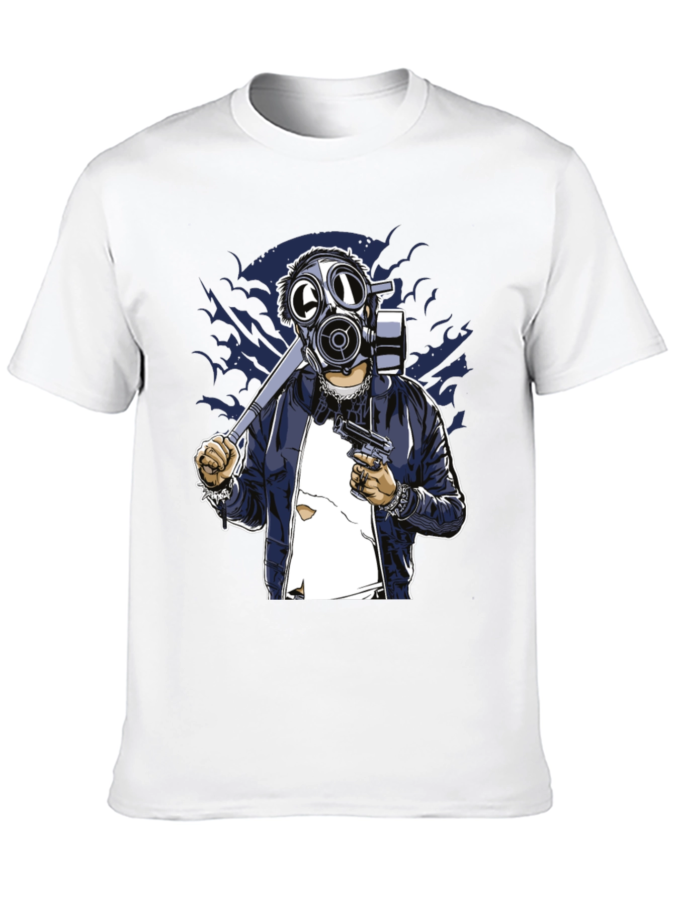 Gas Mask Graphic T-Shirt - Edgy Streetwear Tee