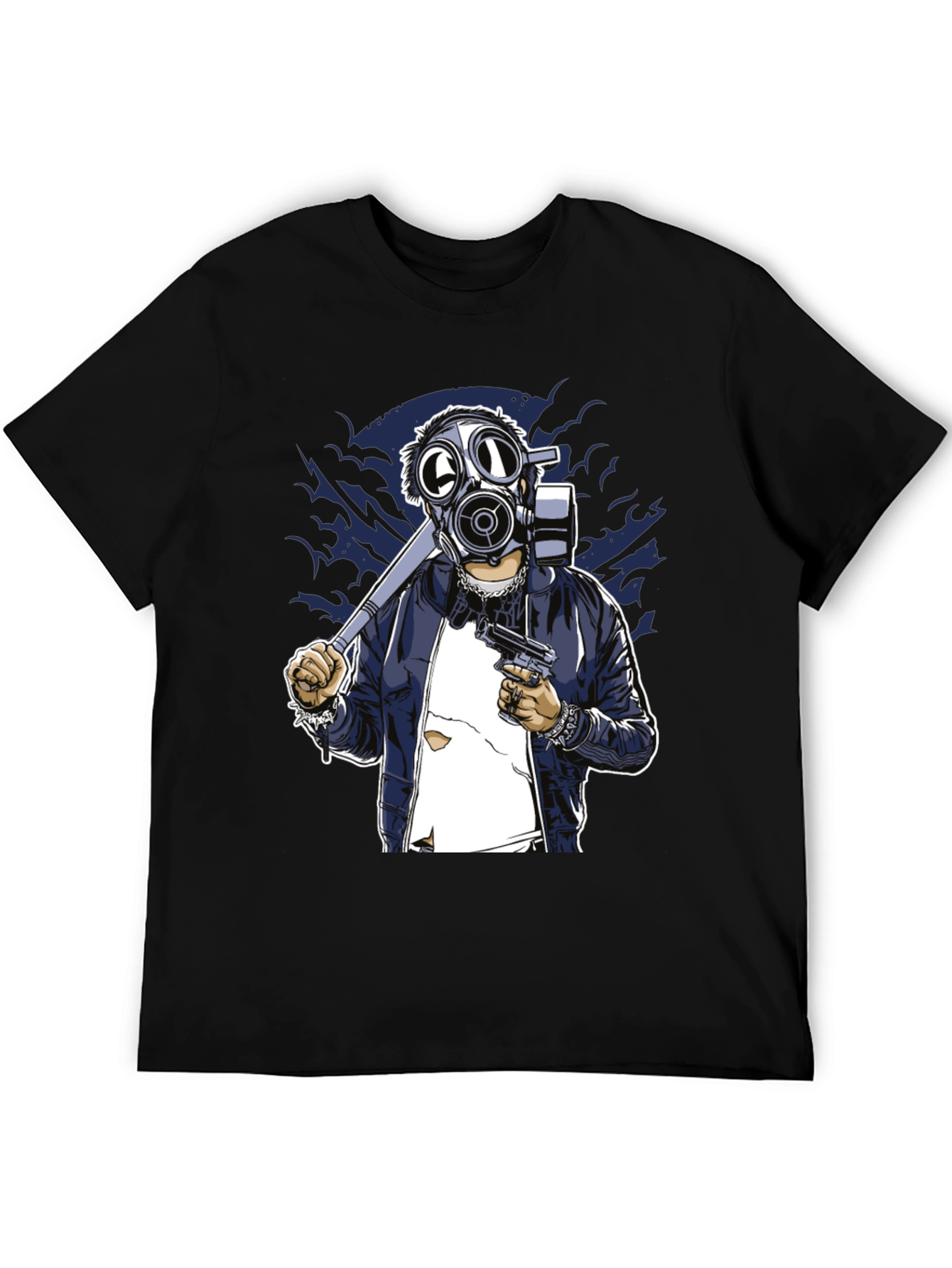 Gas Mask Graphic T-Shirt - Edgy Streetwear Tee
