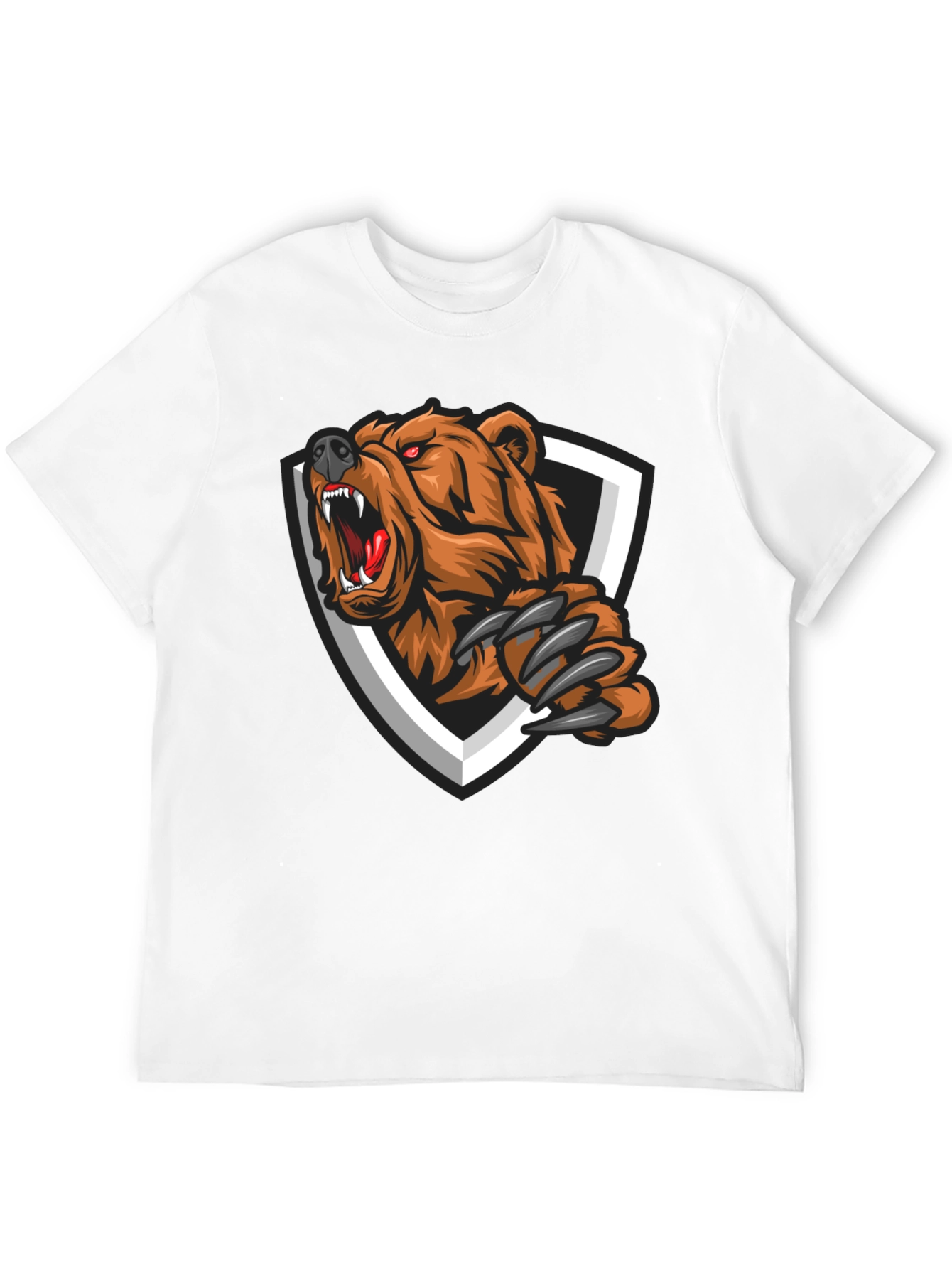 Grizzly Bear Graphic Tee - Fierce Style