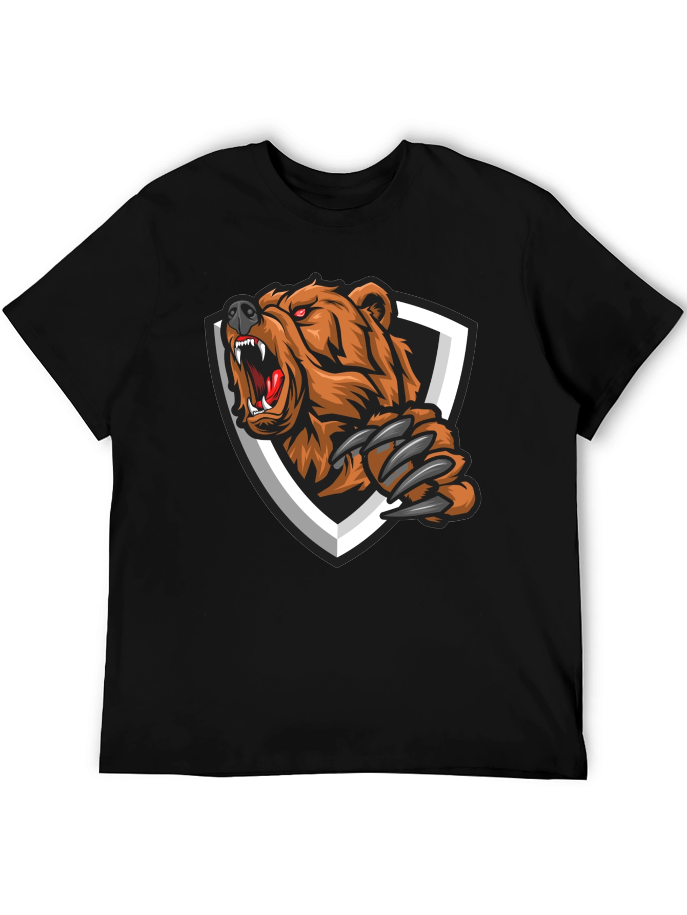 Grizzly Bear Graphic Tee - Fierce Style