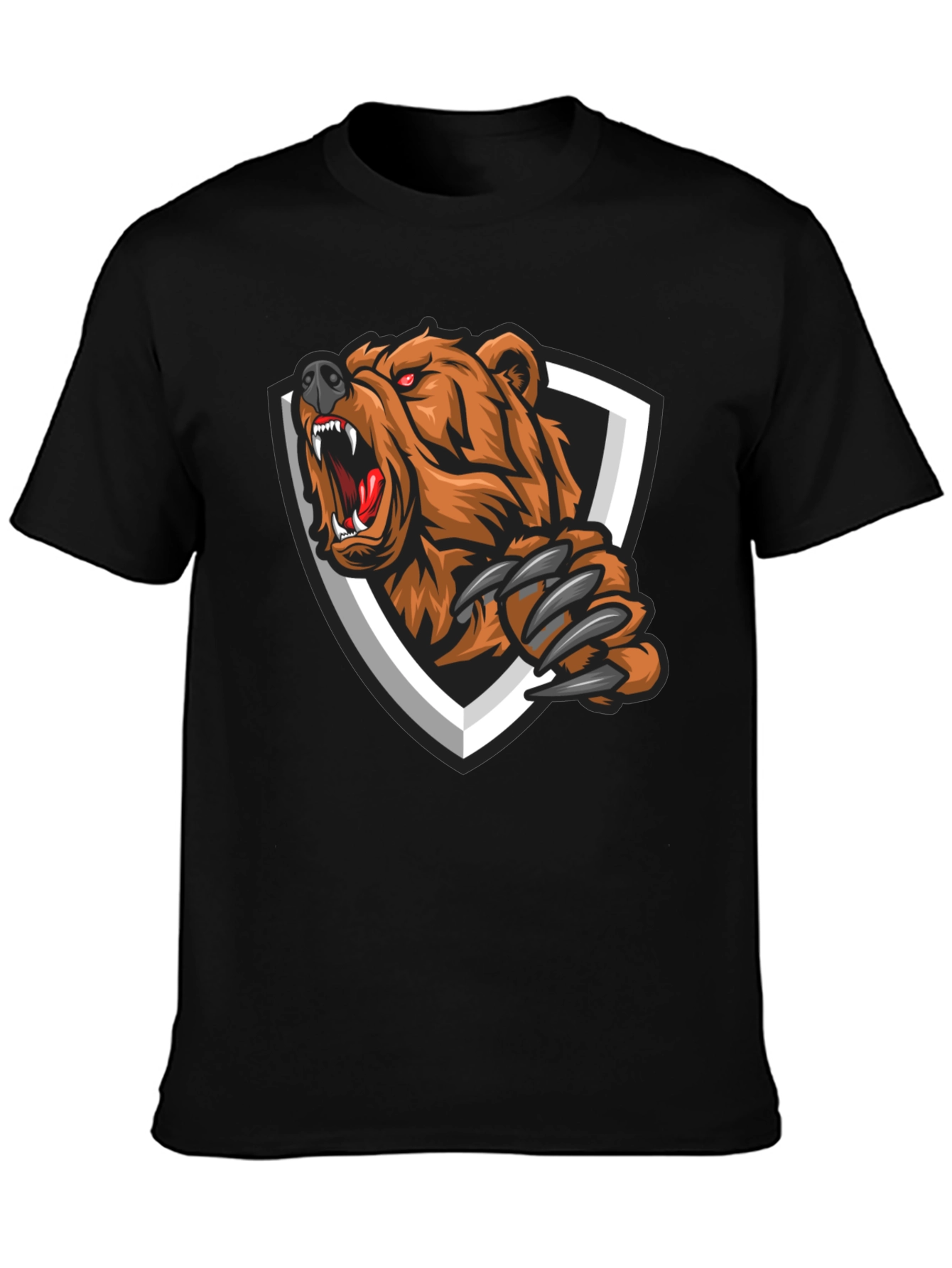 Grizzly Bear Graphic Tee - Fierce Style