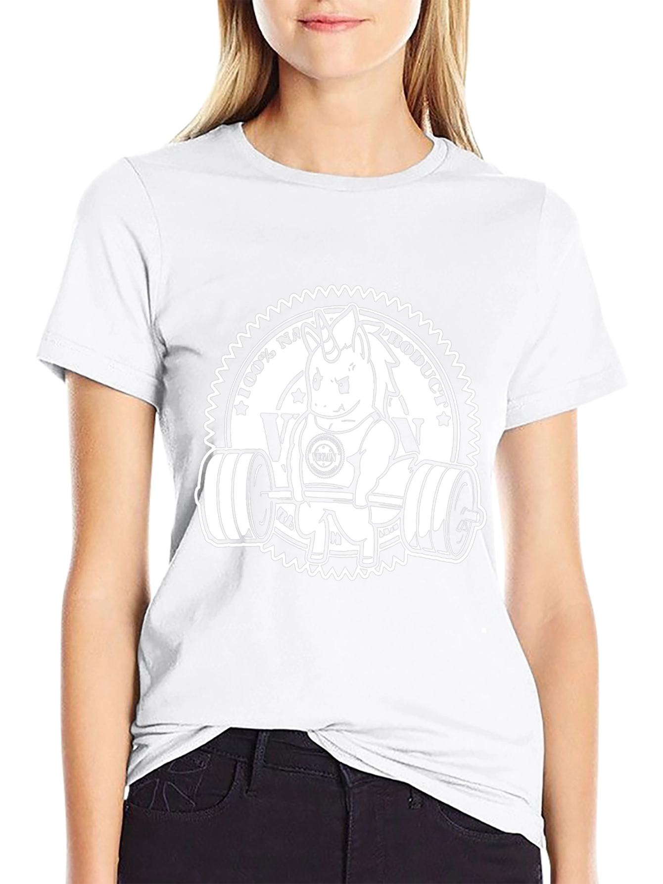 Vegan Unicorn Gym T-Shirt - Black