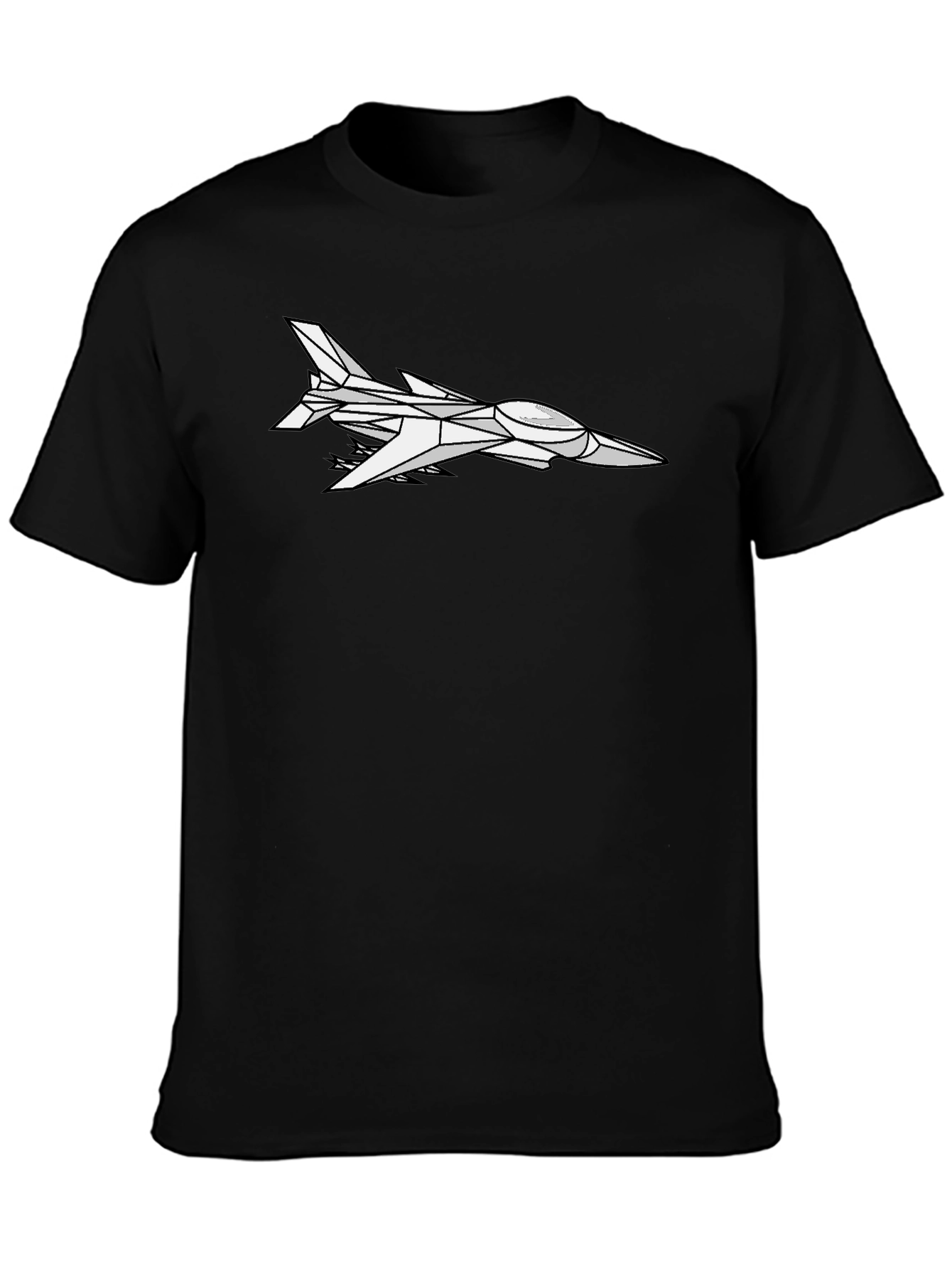 Cool Jet Graphic Black T-Shirt