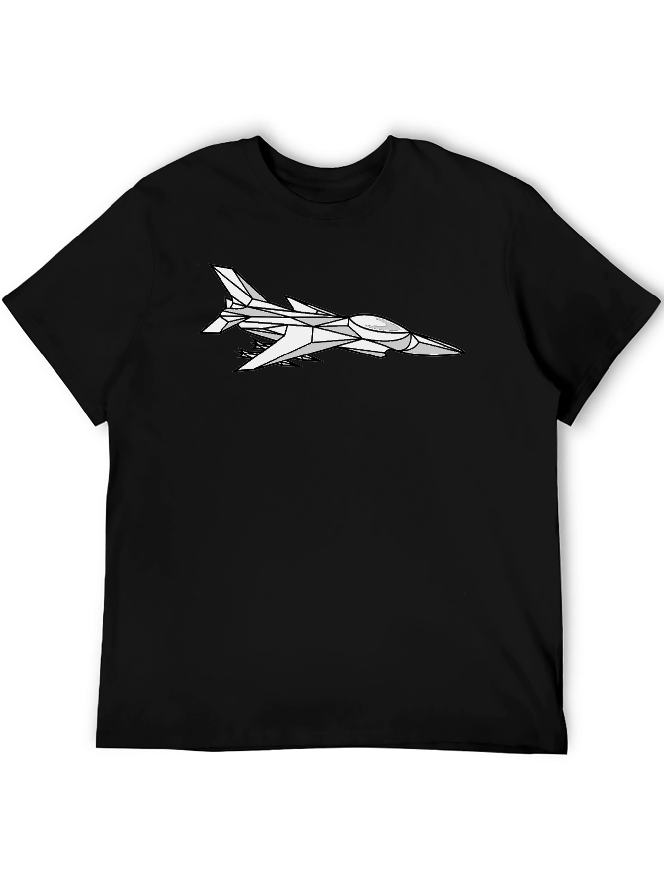 Cool Jet Graphic Black T-Shirt