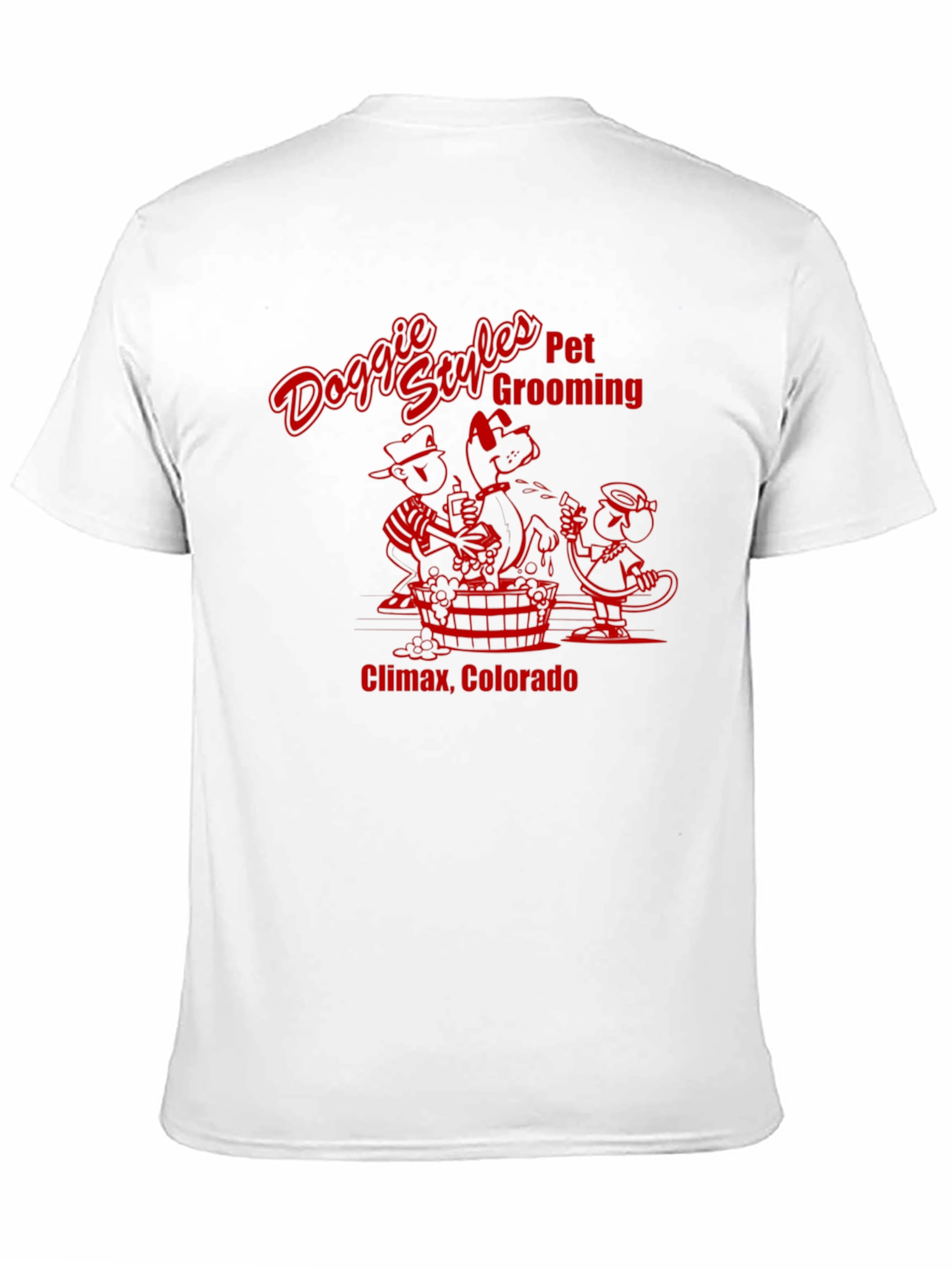 Doggie Styles Pet Grooming Black T-Shirt
