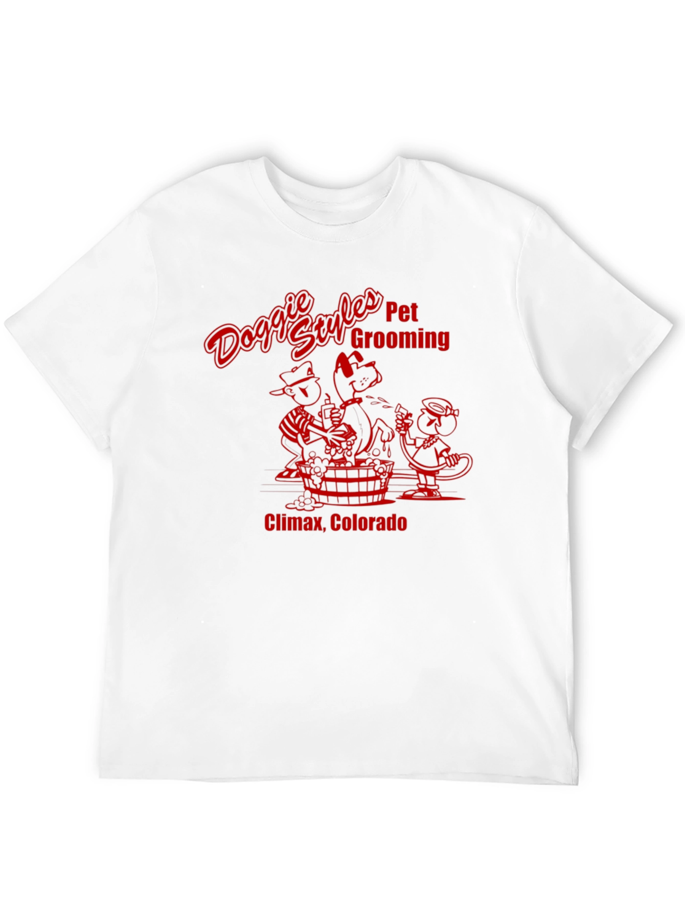 Doggie Styles Pet Grooming Black T-Shirt
