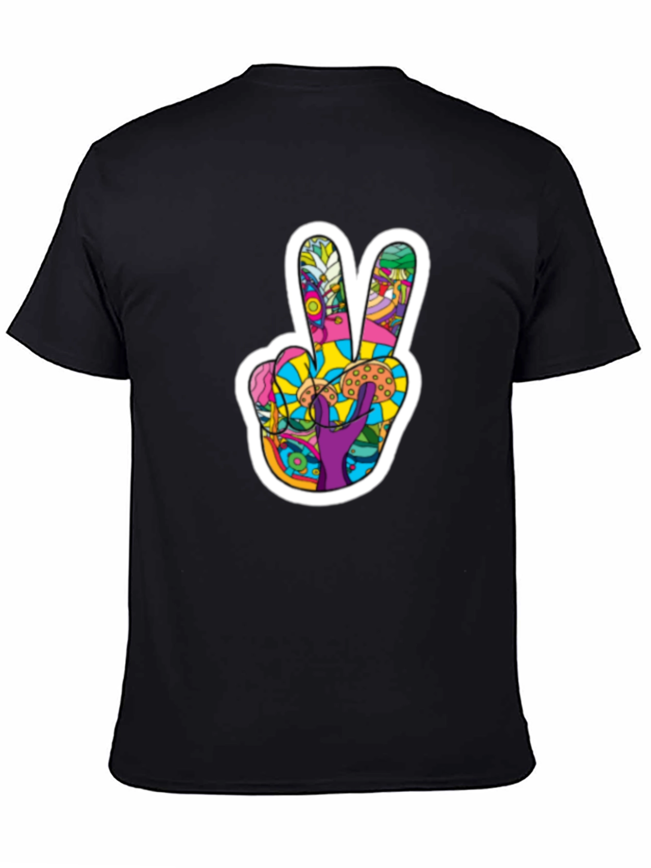 Peace Sign Graphic T-Shirt - Groovy Retro Design