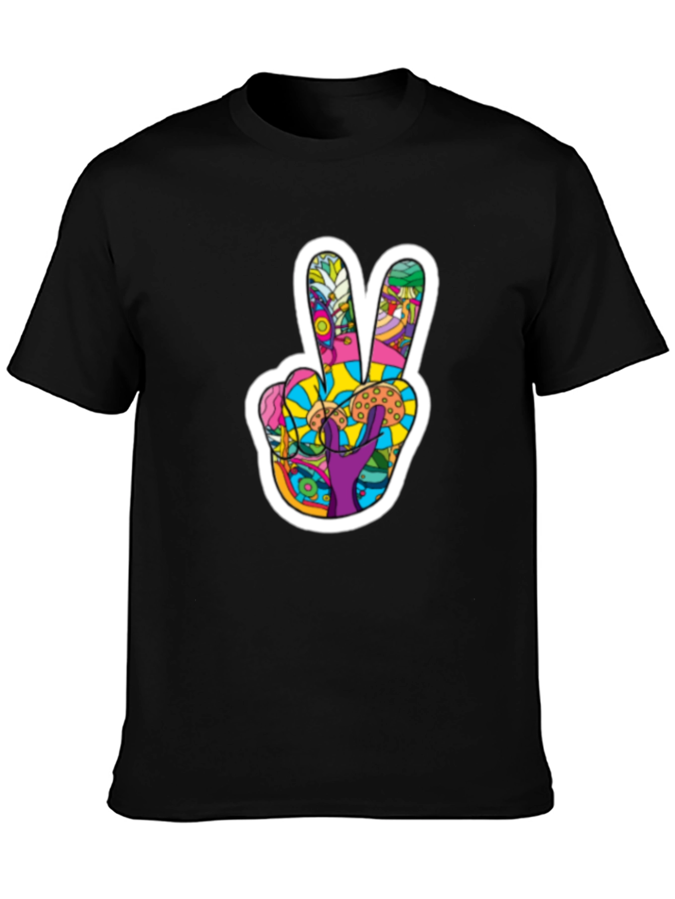 Peace Sign Graphic T-Shirt - Groovy Retro Design
