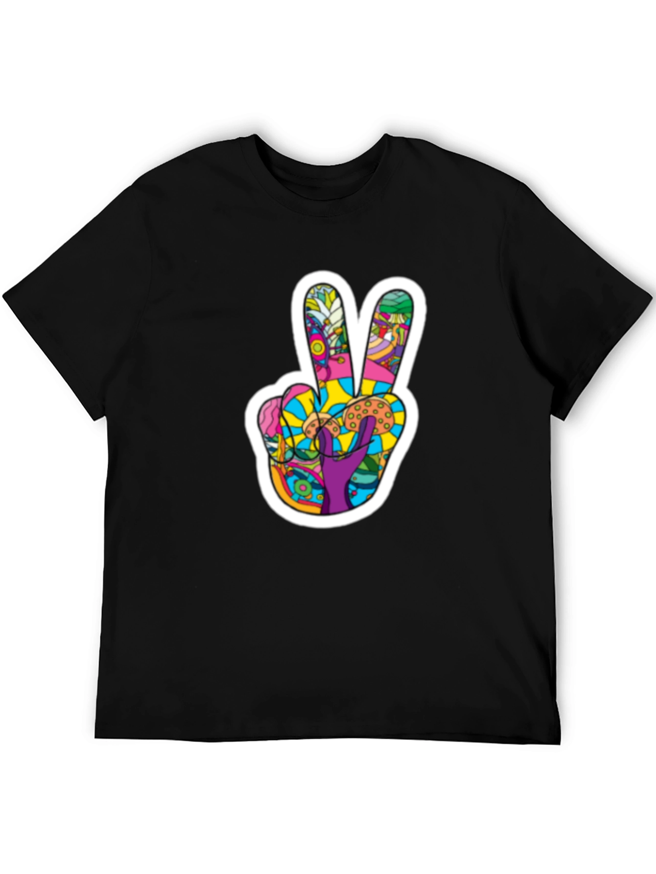 Peace Sign Graphic T-Shirt - Groovy Retro Design