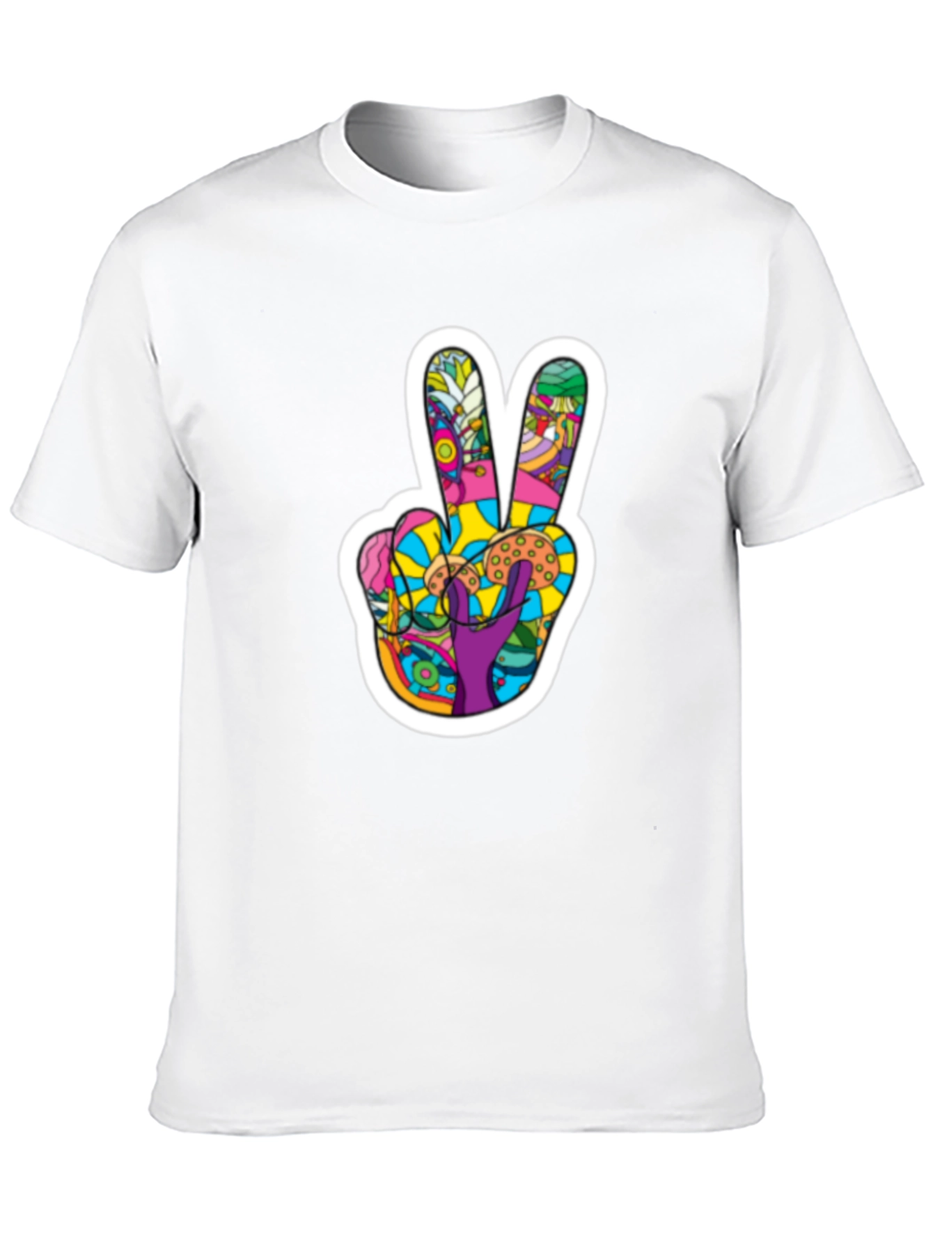 Peace Sign Graphic T-Shirt - Groovy Retro Design