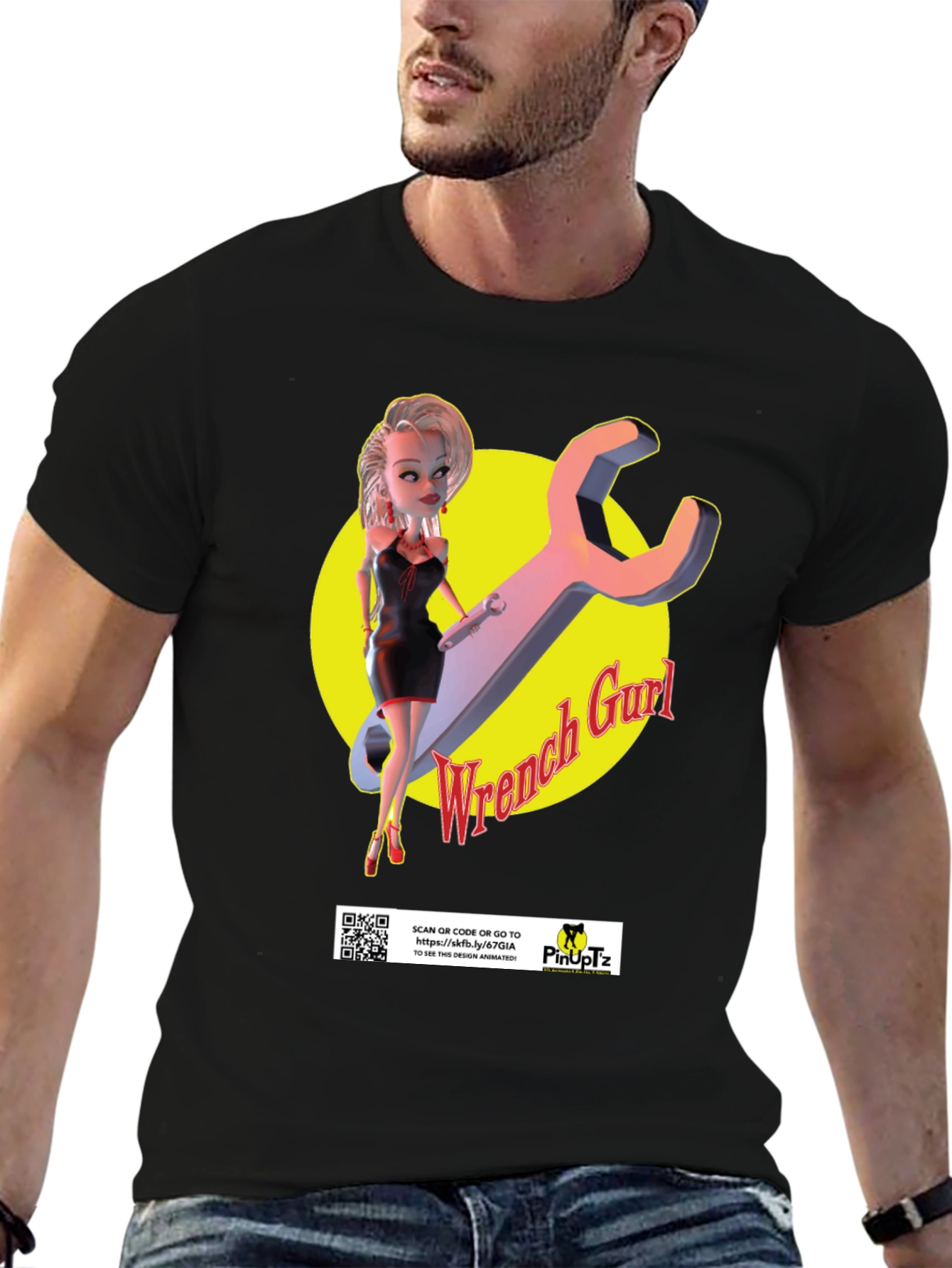 Wrench Gurl T-Shirt - Pinup Mechanic Style