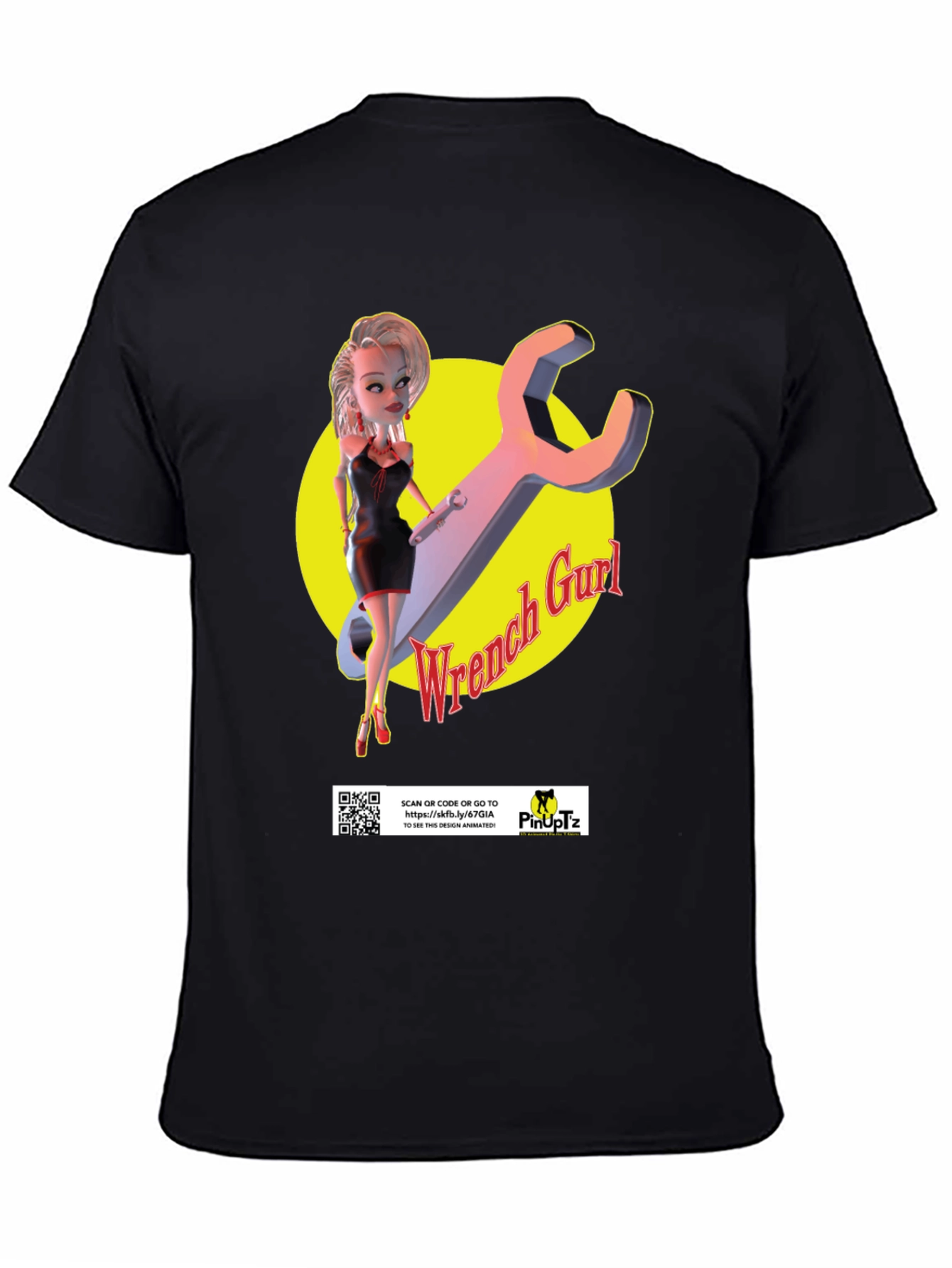 Wrench Gurl T-Shirt - Pinup Mechanic Style
