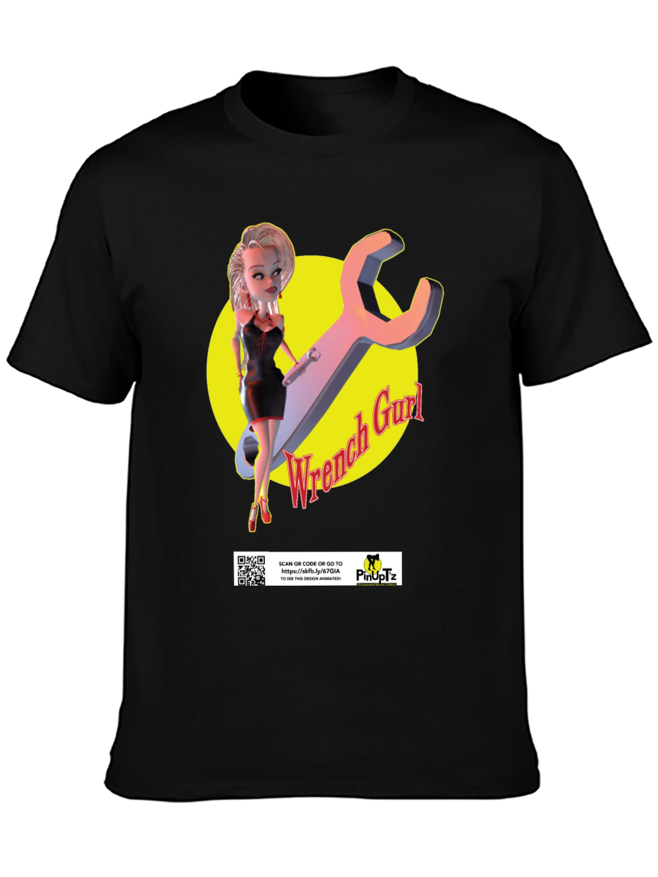 Wrench Gurl T-Shirt - Pinup Mechanic Style