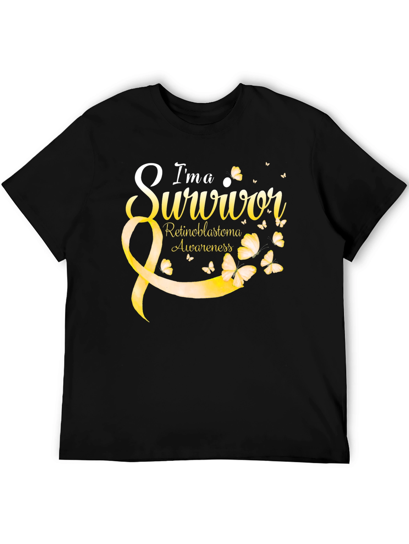 Im a Survivor Retinoblastoma Awareness Black Tee