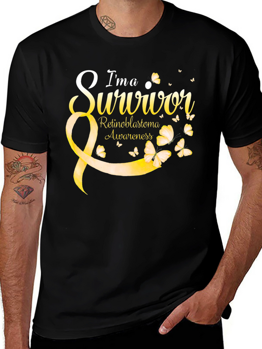 Im a Survivor Retinoblastoma Awareness Black Tee