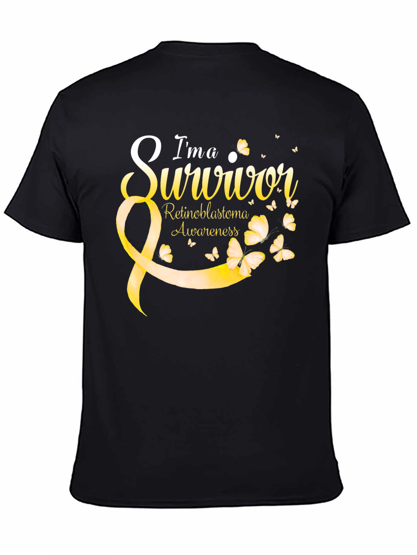 Im a Survivor Retinoblastoma Awareness Black Tee