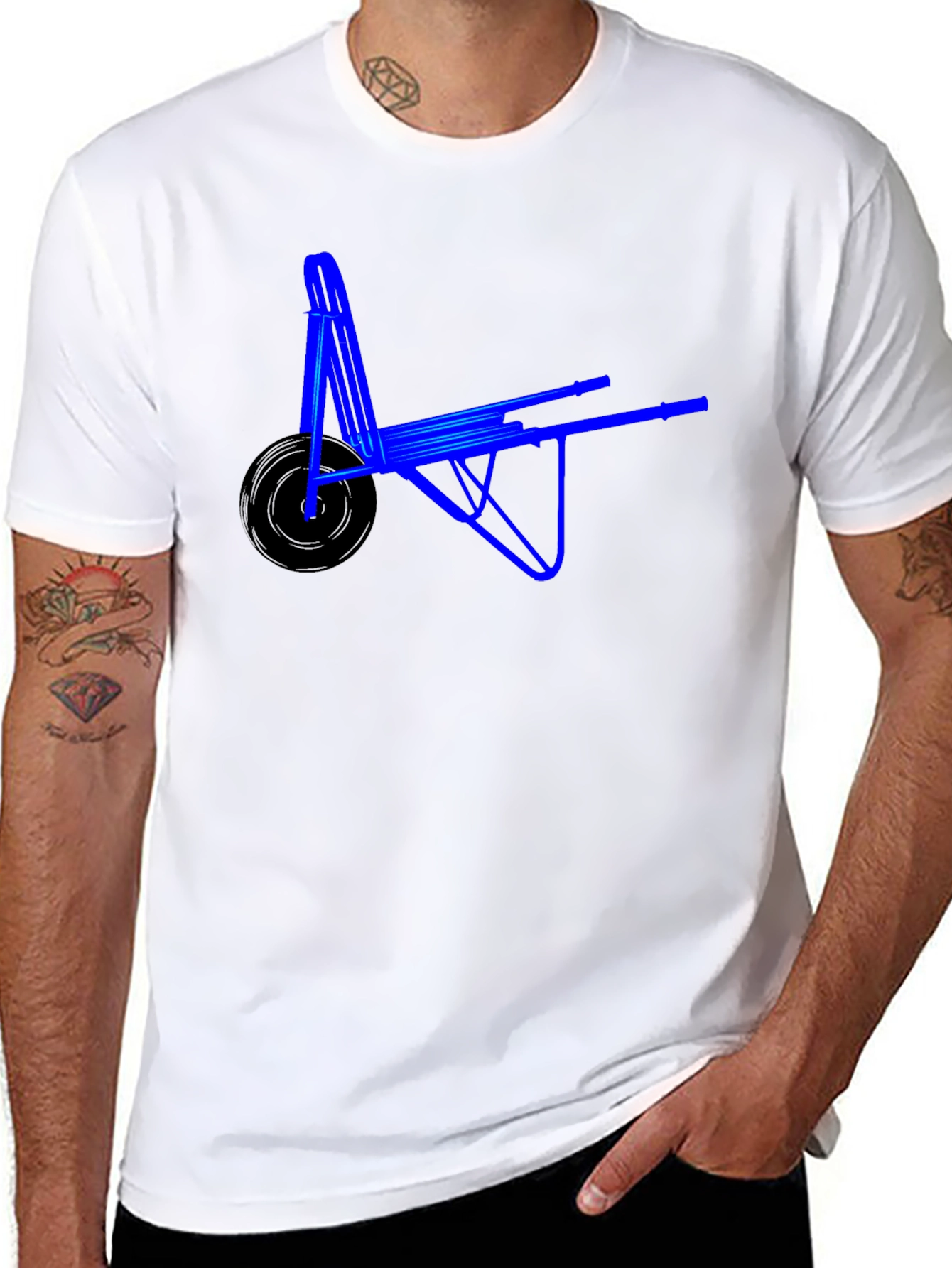 Wheelbarrow Graphic Tee - Unique Design