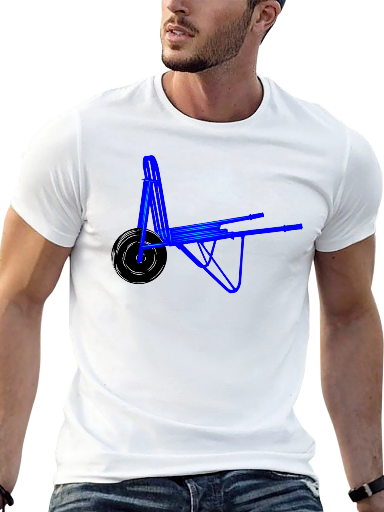 Wheelbarrow Graphic Tee - Unique Design