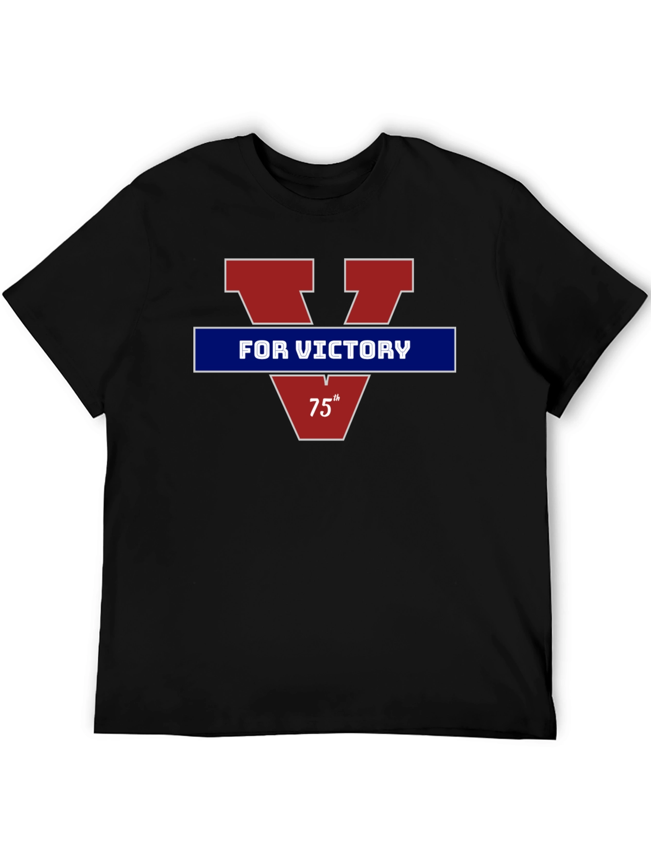 Victory T-Shirt - Red & Blue Graphic Tee