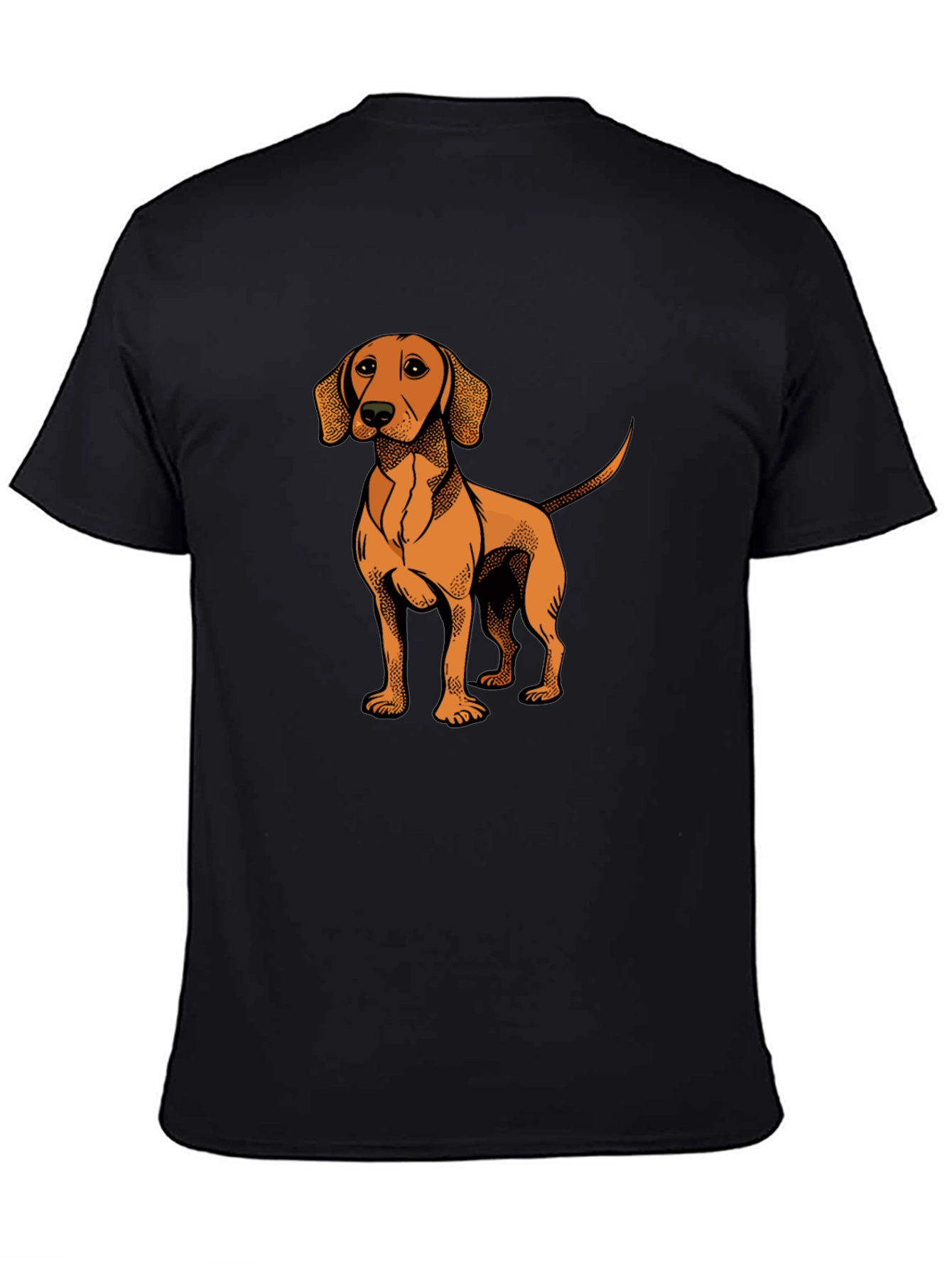 Dog Graphic T-Shirt - Black