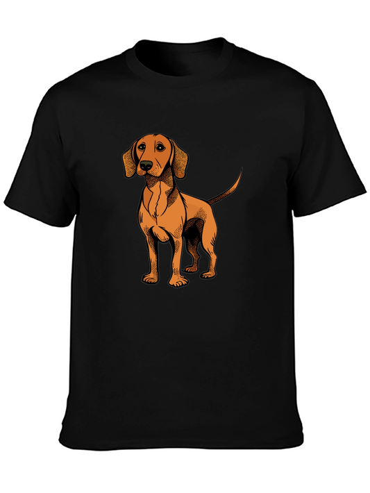 Dog Graphic T-Shirt - Black