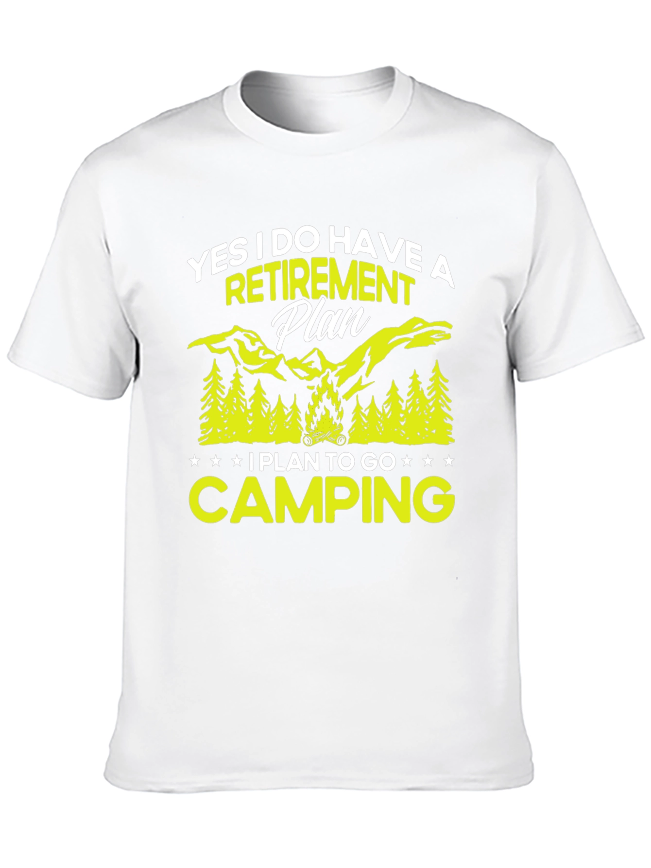 Retirement Plan Camping Graphic Tee