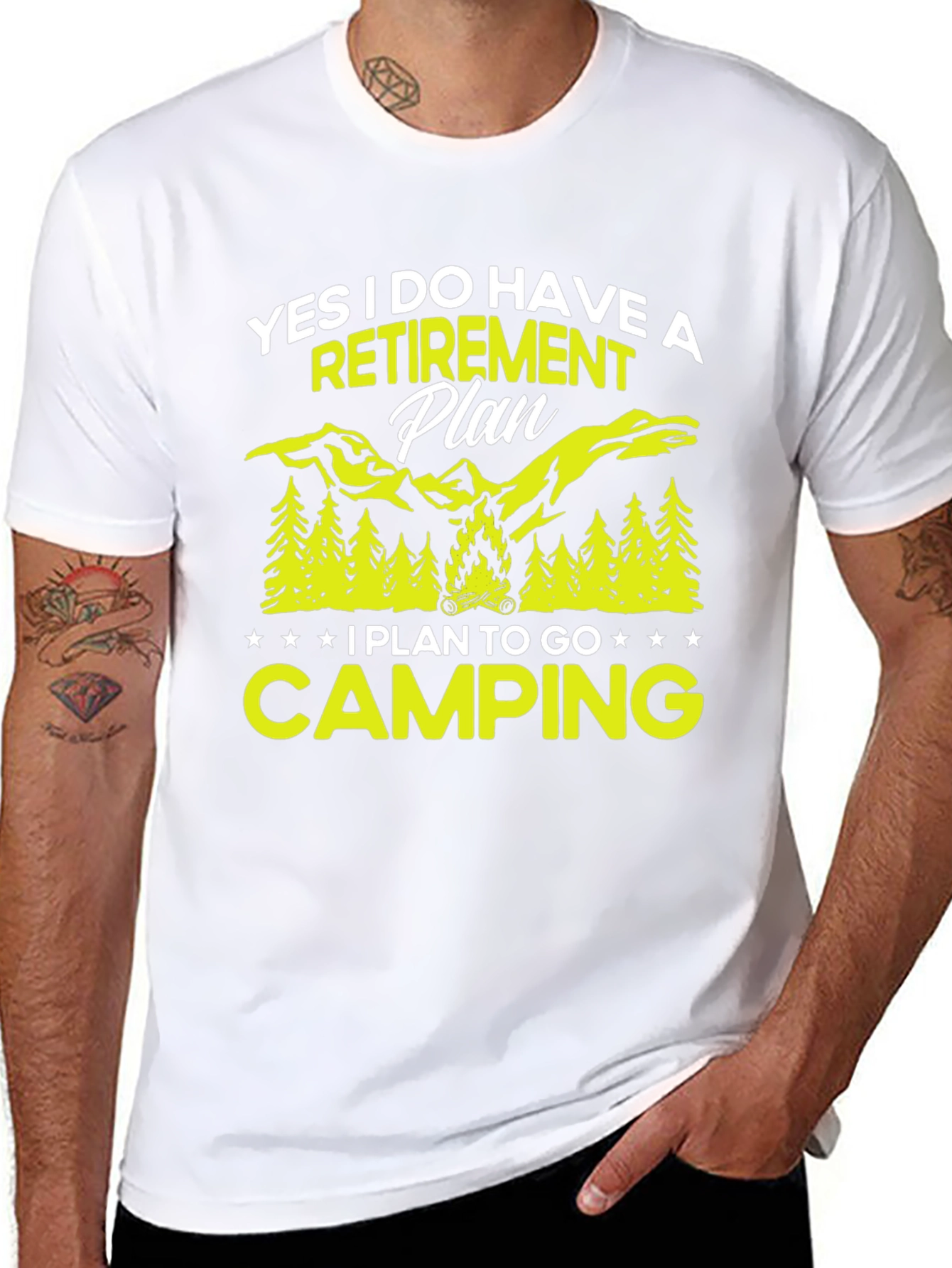Retirement Plan Camping Graphic Tee