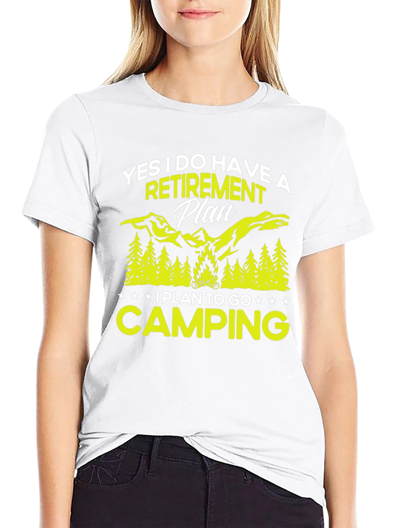 Retirement Plan Camping Graphic Tee