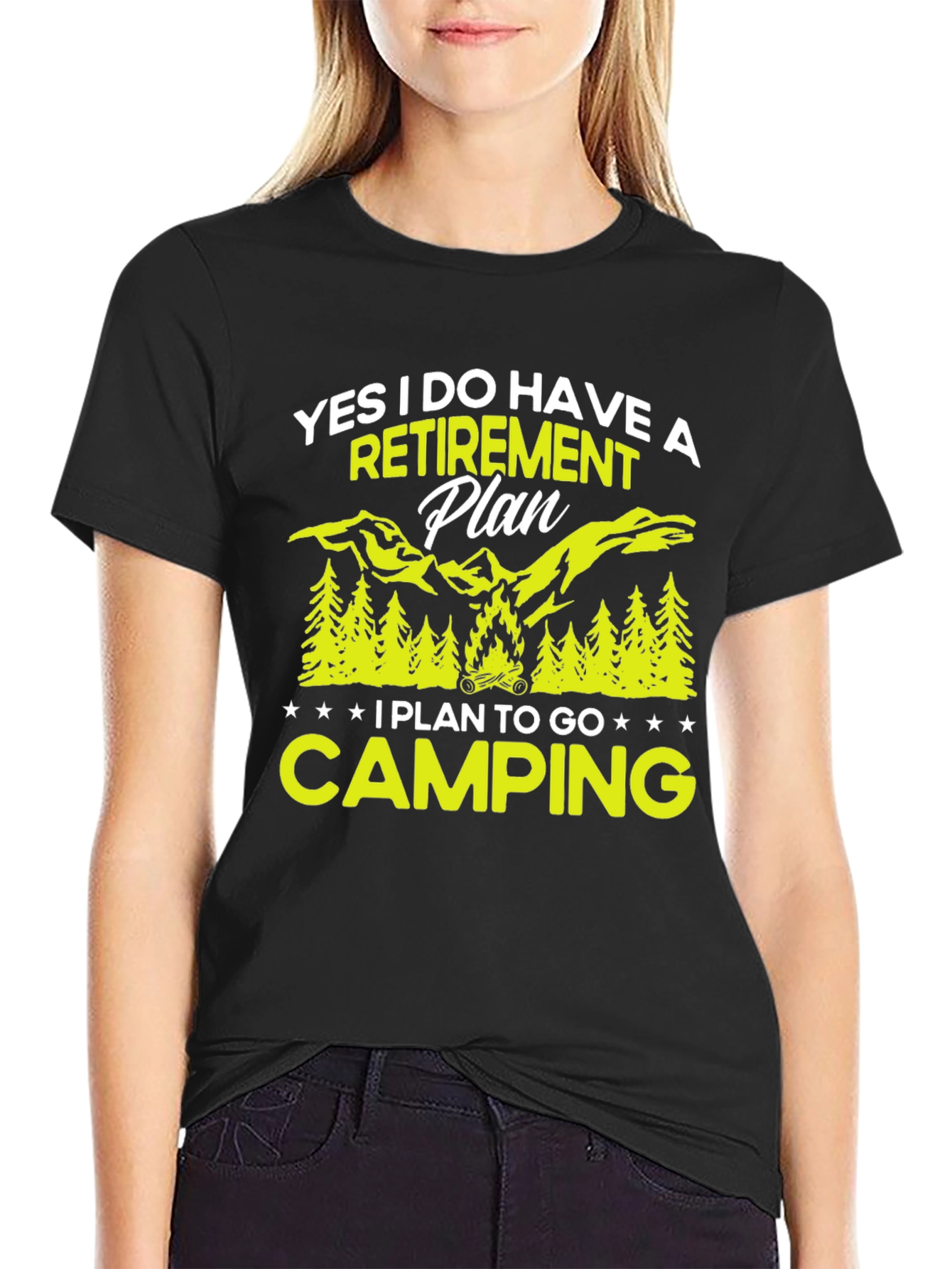 Retirement Plan Camping Graphic Tee