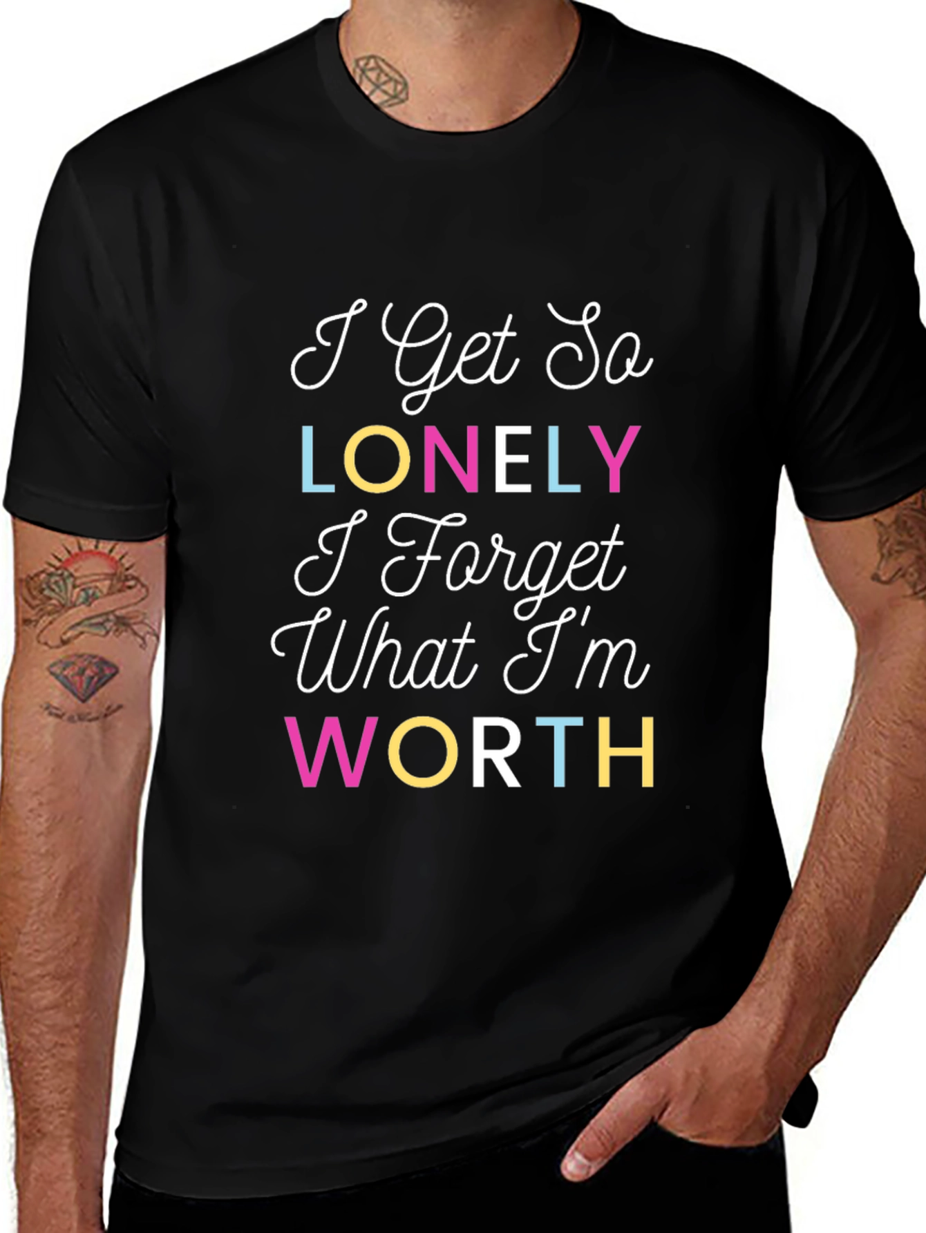I Get So Lonely Graphic Tee - Black