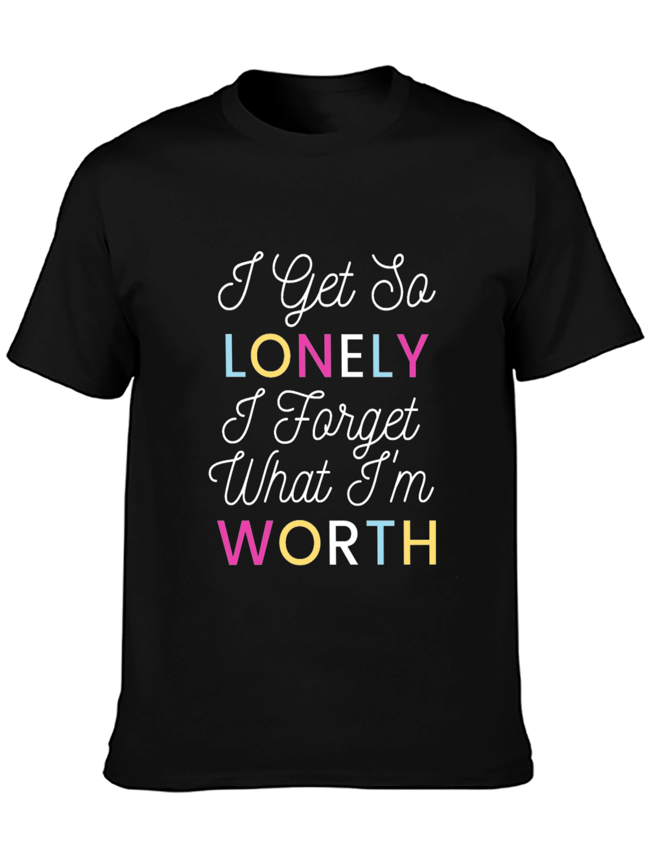 I Get So Lonely Graphic Tee - Black