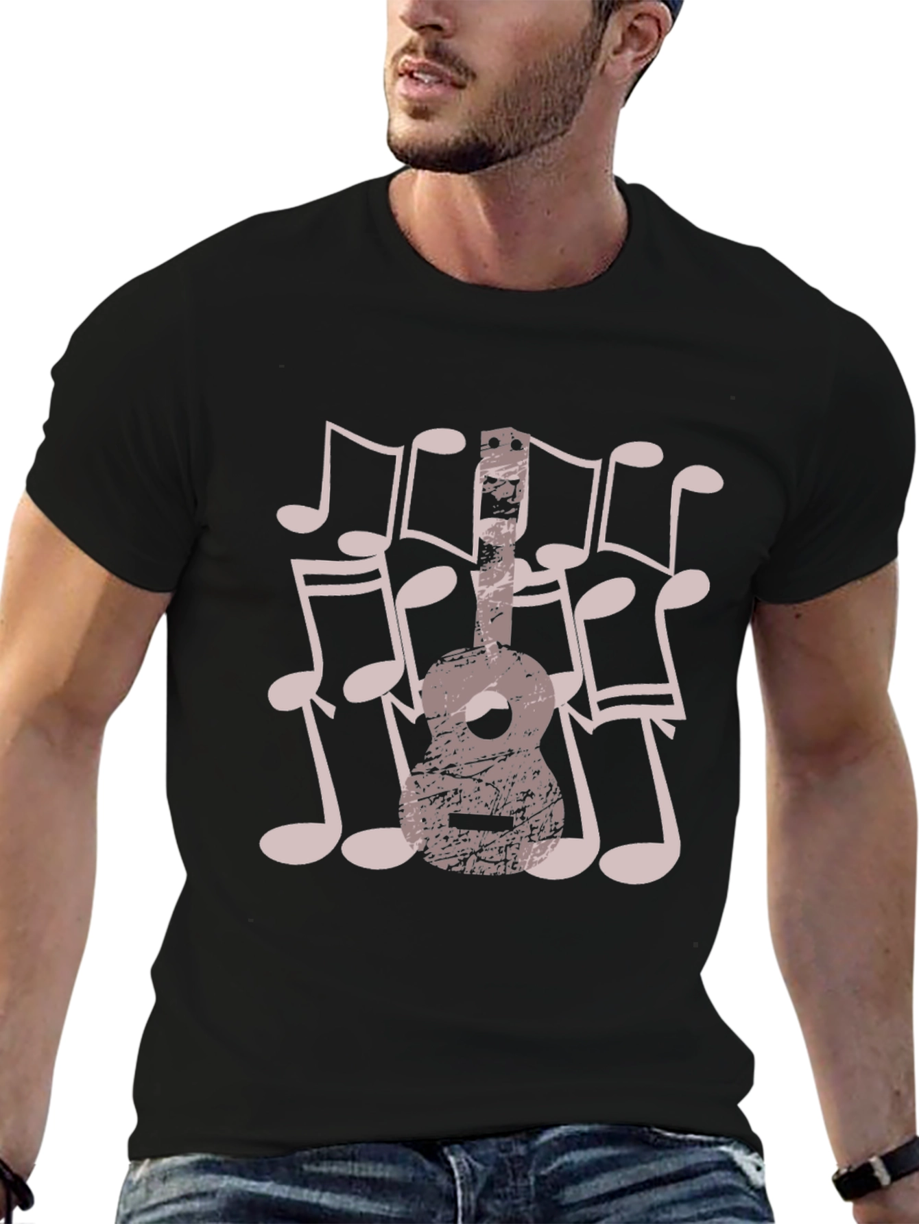 Musical Guitar T-Shirt - Rock On!