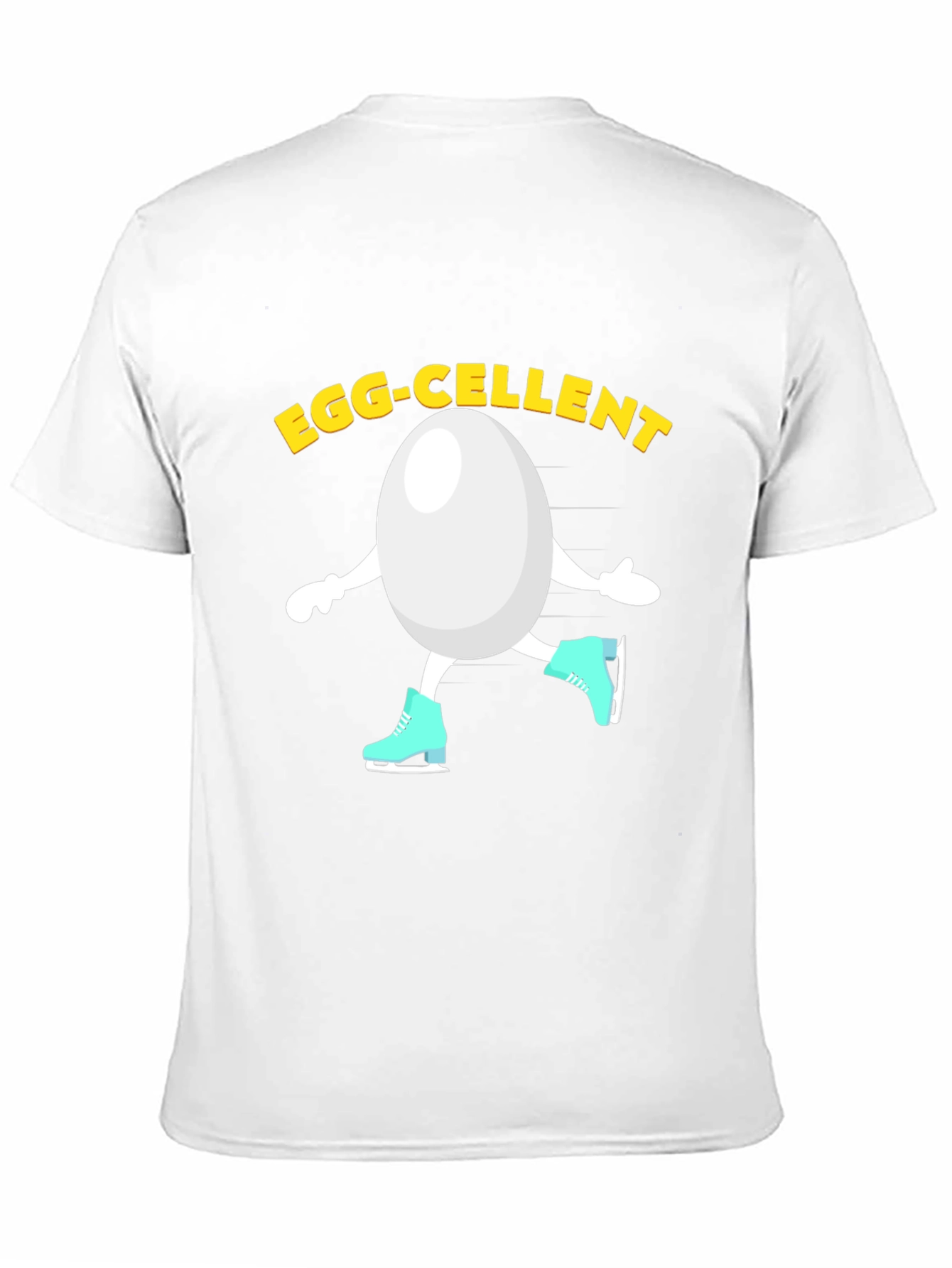 Egg-cellent Skater T-Shirt - Funny Egg Cartoon Tee